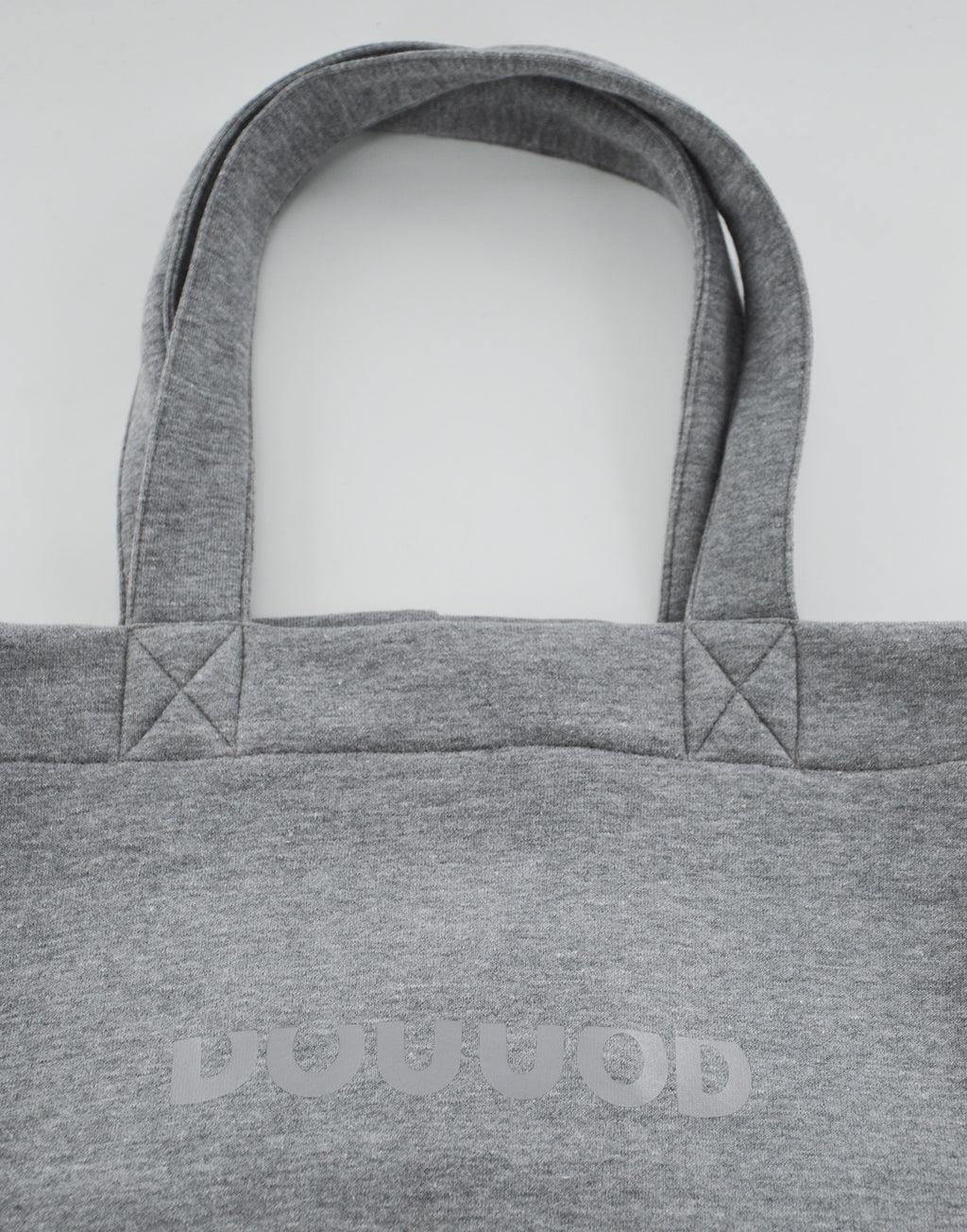 Borsa Shopping a Secchiello in Felpa Grigio Melange