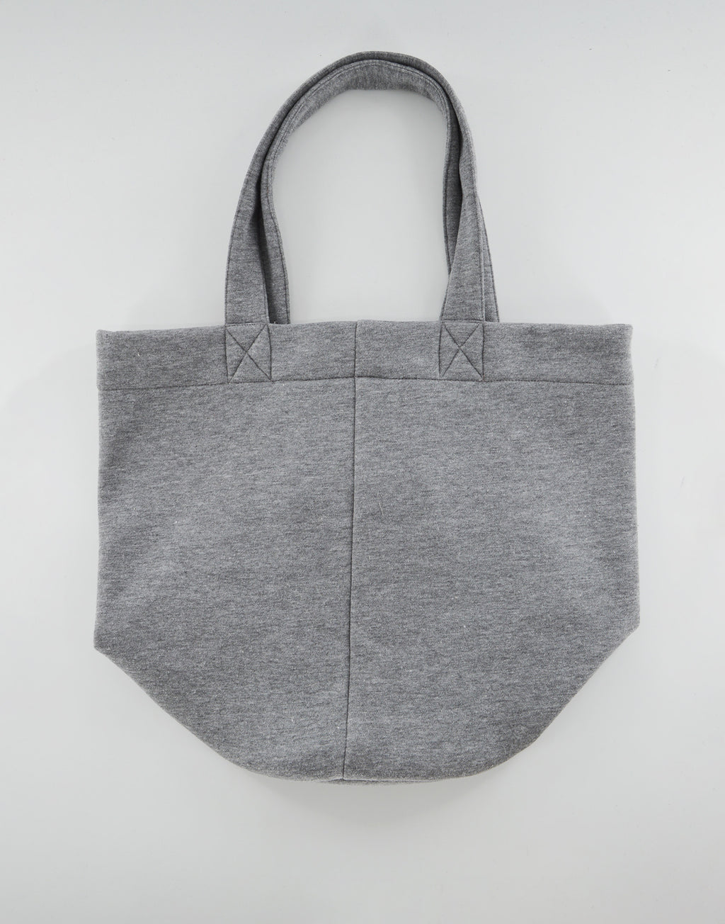 Borsa Shopping a Secchiello in Felpa Grigio Melange