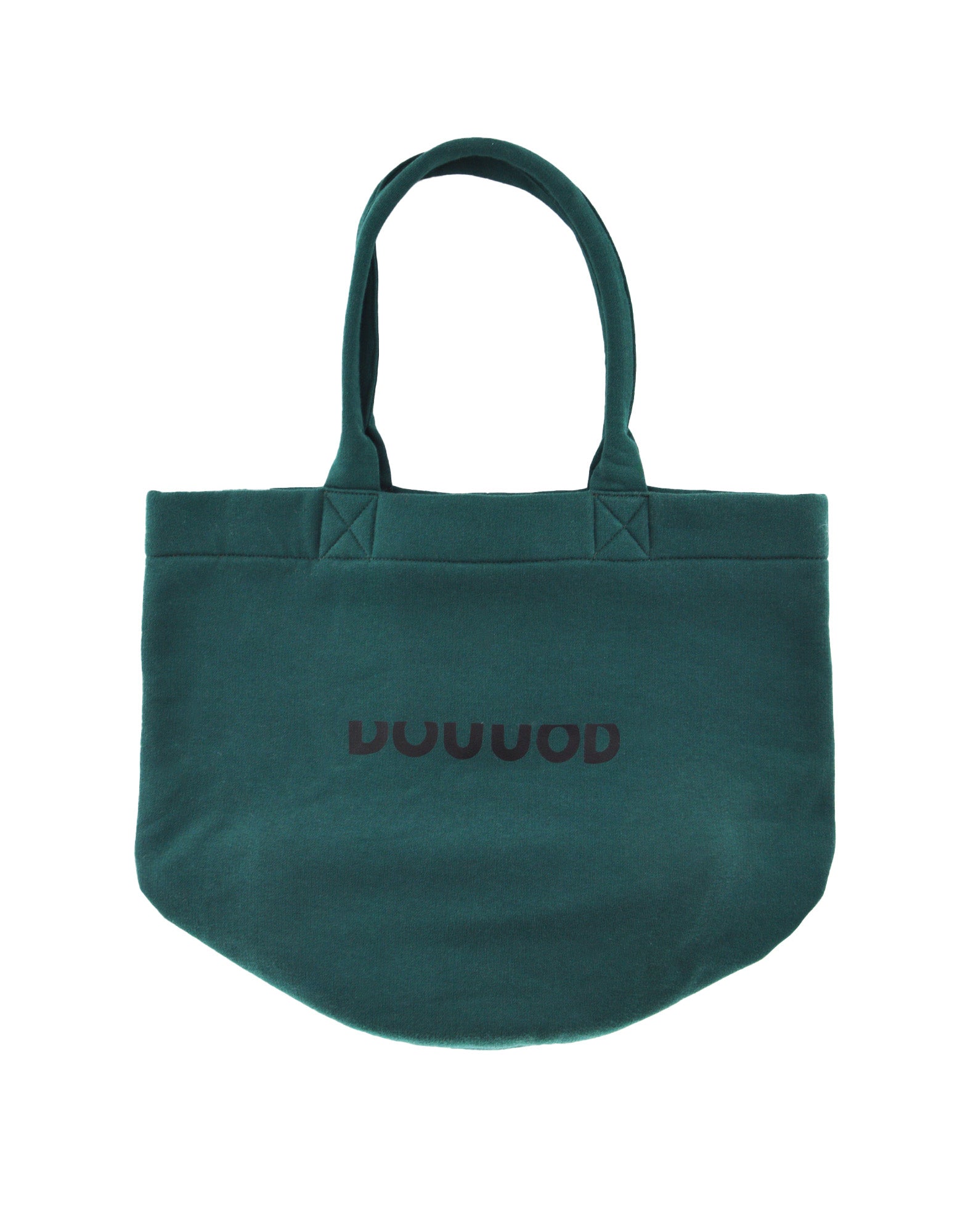 Borsa Shopping a Secchiello in Felpa Verde