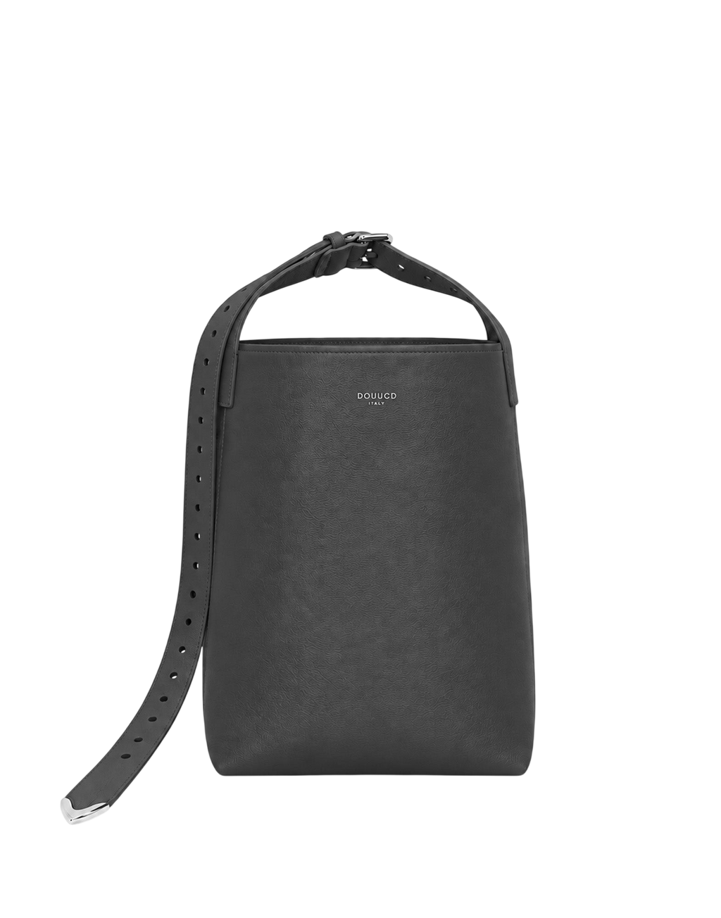 Sac seau Tilla en cuir mousse noir