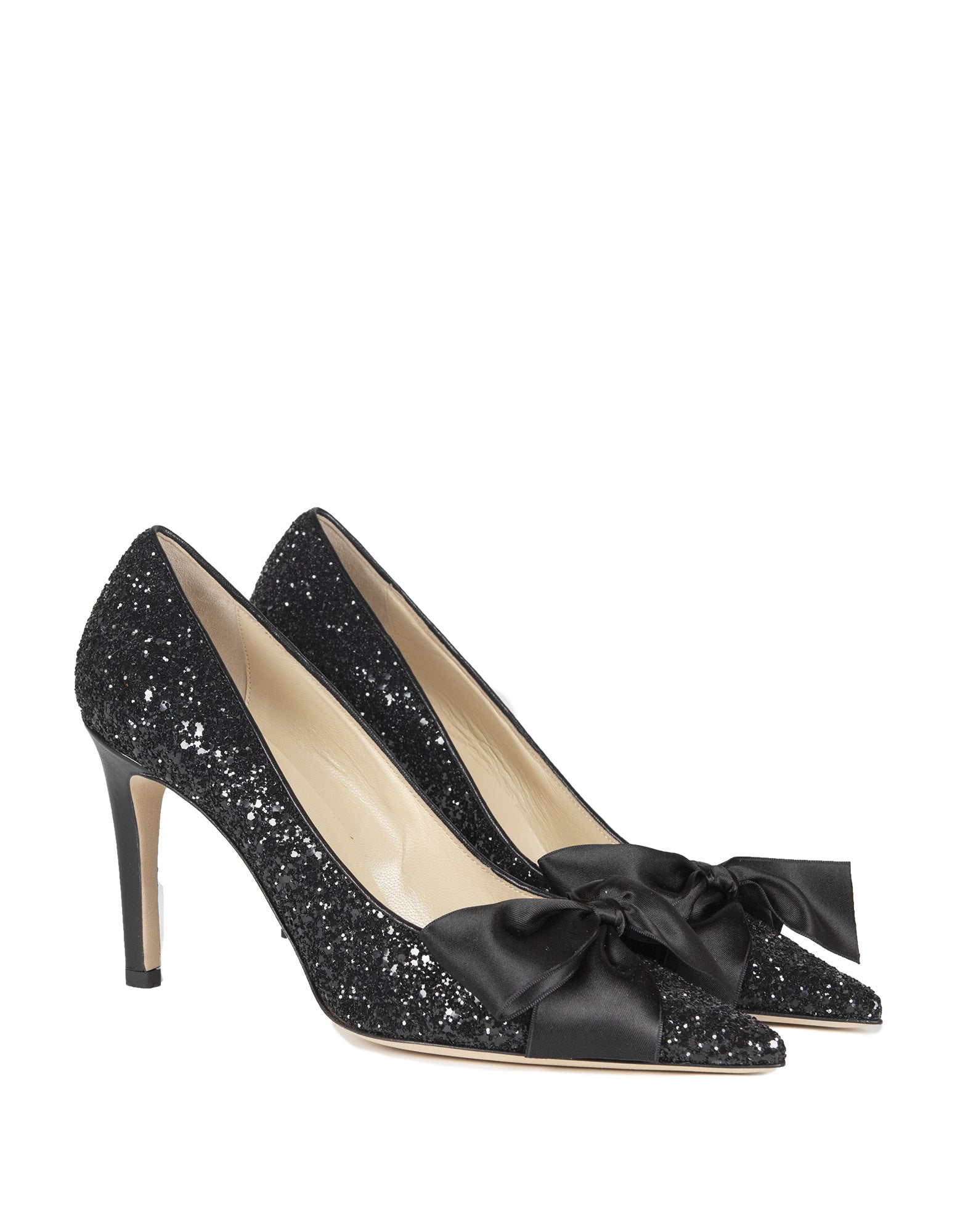 Décolleté Glitter con Fiocco