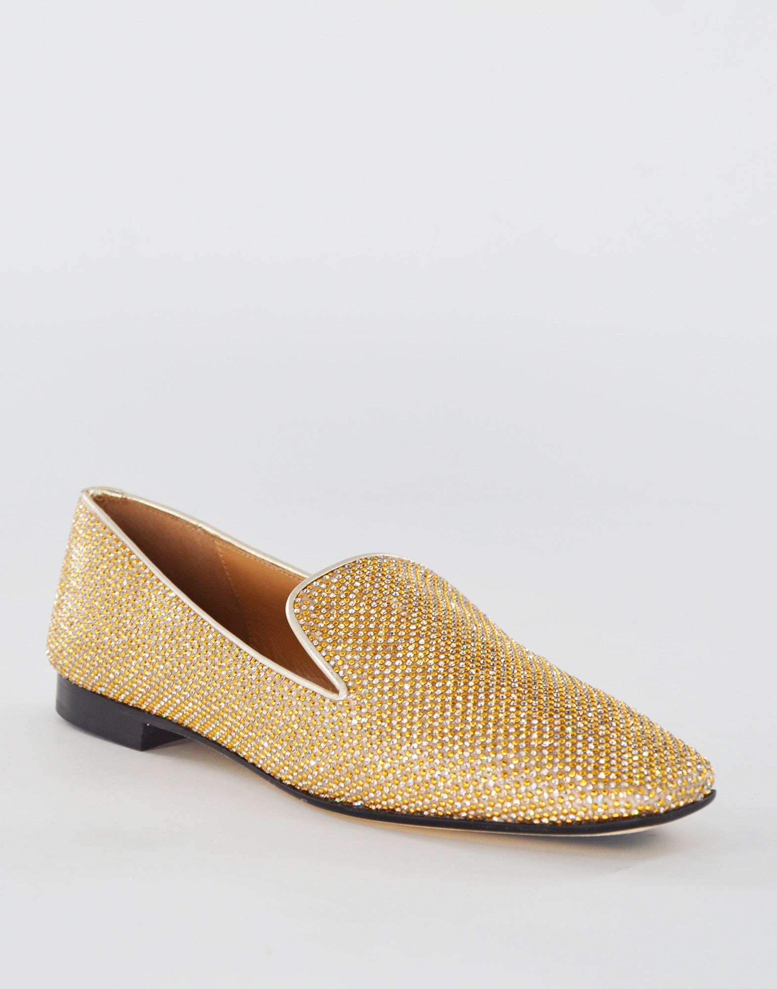 Mocassini in Pelle Diamond Oro