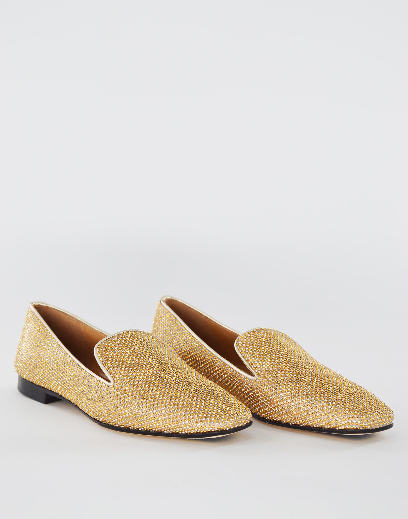 Mocassini in Pelle Diamond Oro
