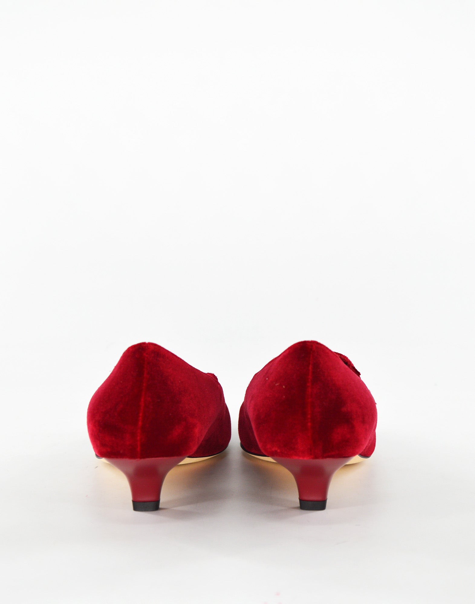 Décolleté in Velluto con Lacci Bordeaux