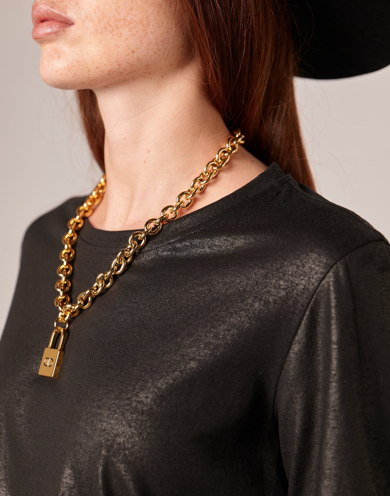 T-shirt a Manica Lunga in Jersey di Cotone Spalmato Artigianalmente