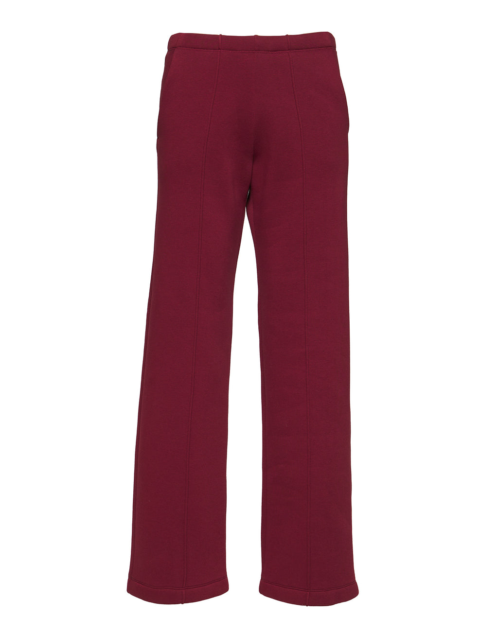 Pantaloni Lunghi in Felpa Soft Light Bordeaux