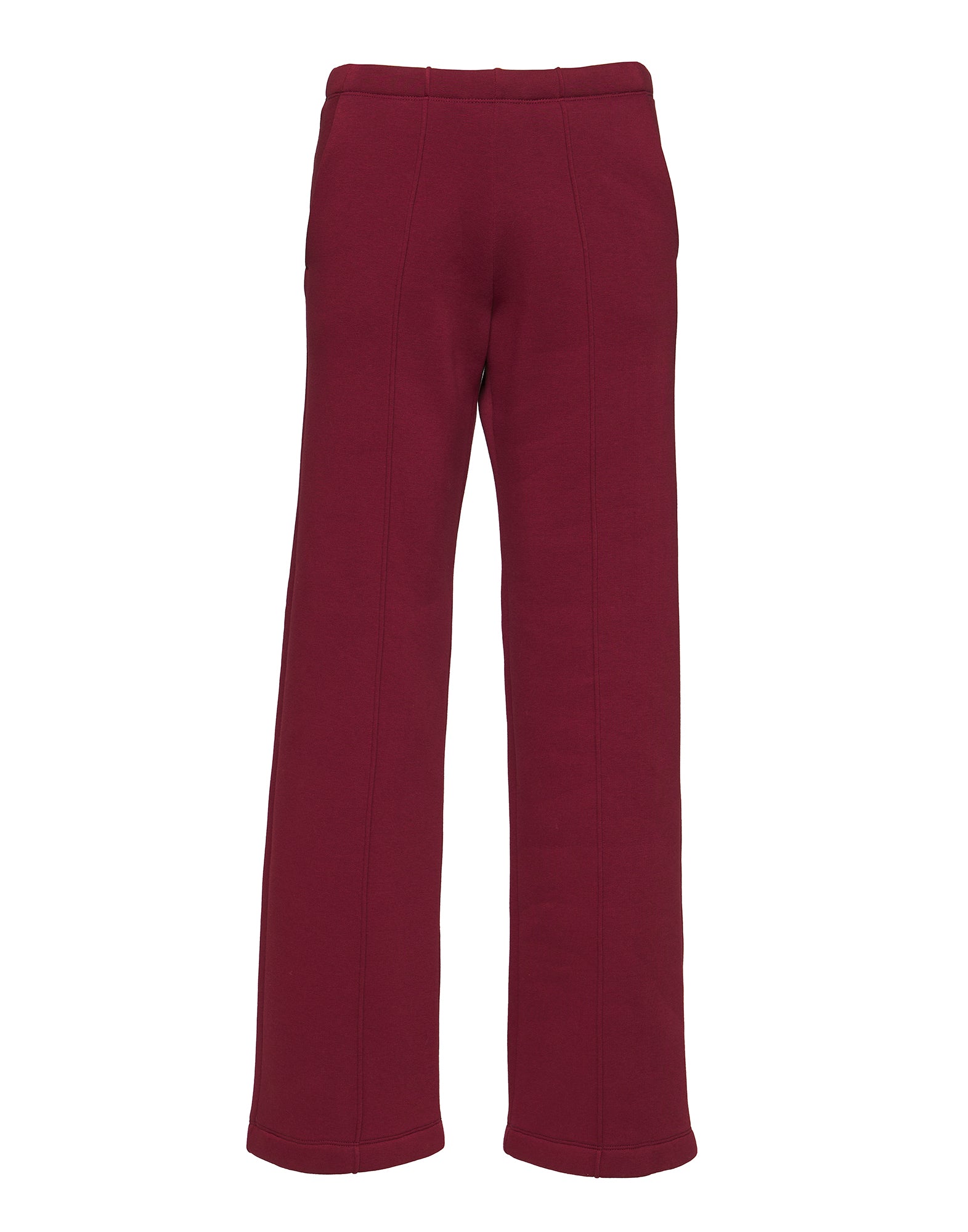 Pantaloni Lunghi in Felpa Soft Light Bordeaux