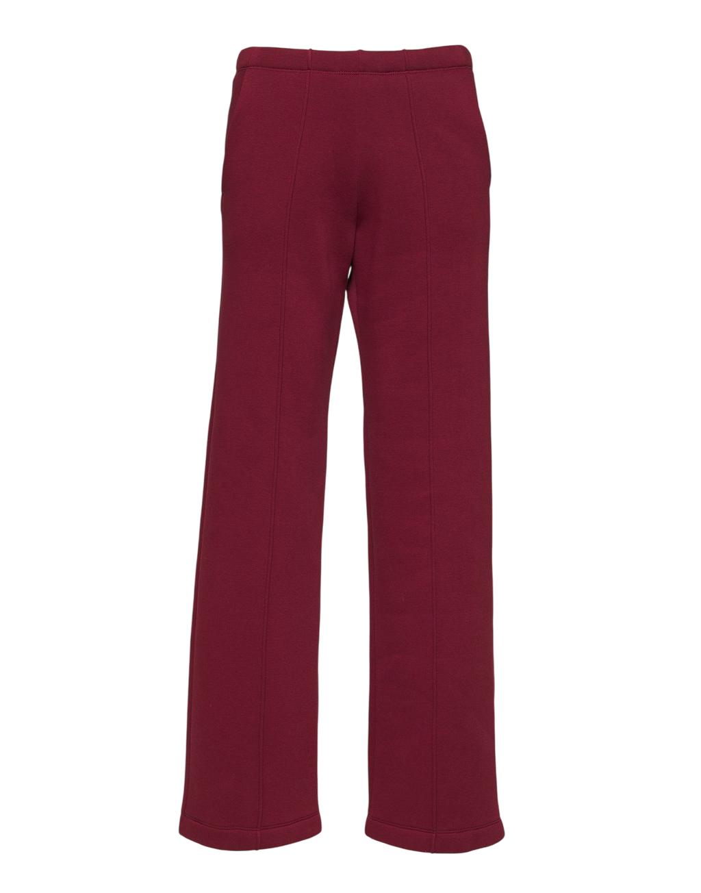 Long Soft Light Bordeaux Fleece Trousers