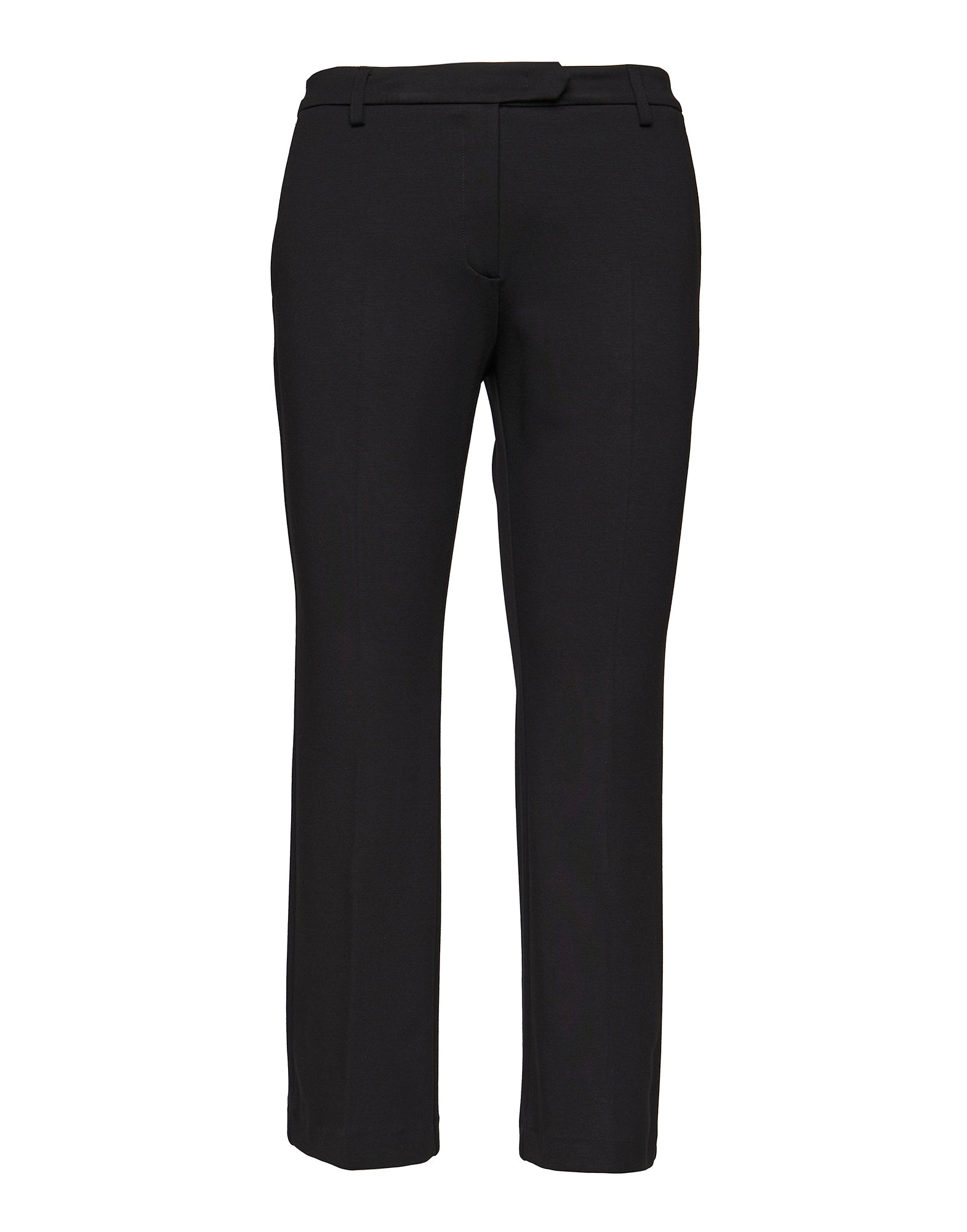 Pantaloni Flare in Punto Milano Nero