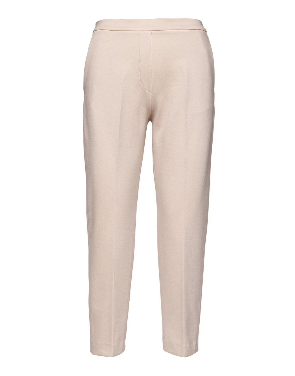 Pantalon long en Punto Milano avec élastique, couleur mastic