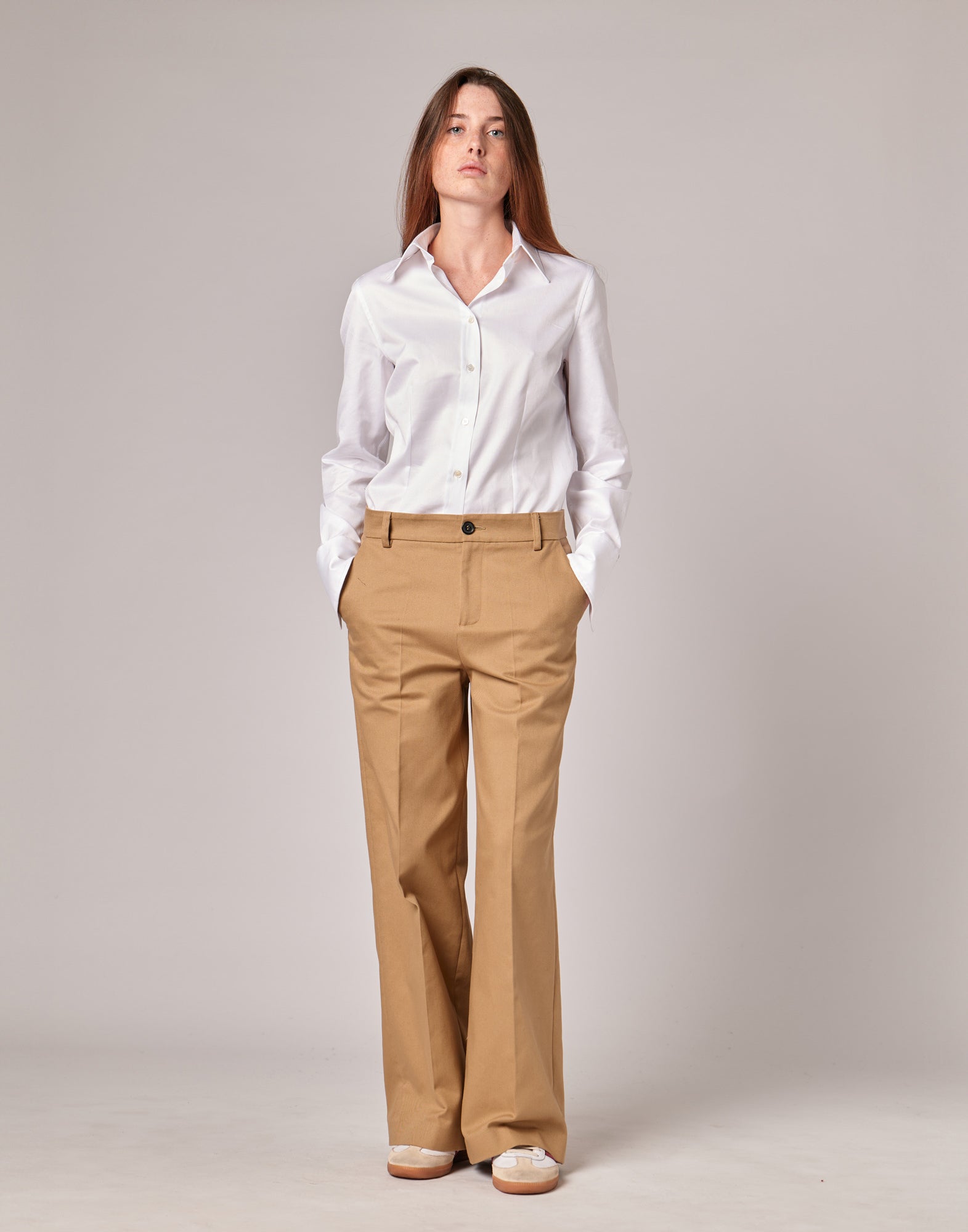 Pantaloni a Uomo in Cotton Drill Camel