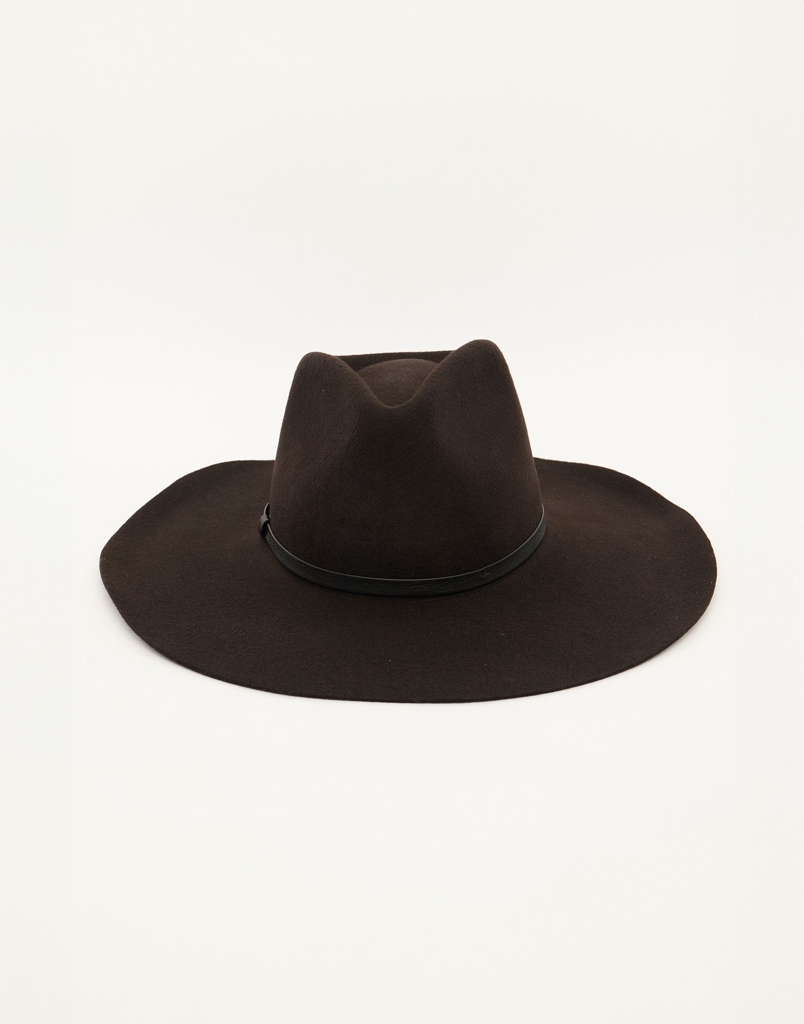 Cappello a Tesa Larga in Feltro Ciocco