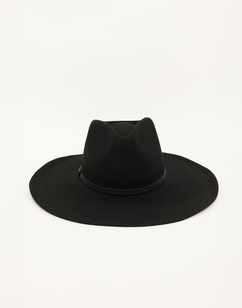 Cappello a Tesa Larga in Feltro Nero