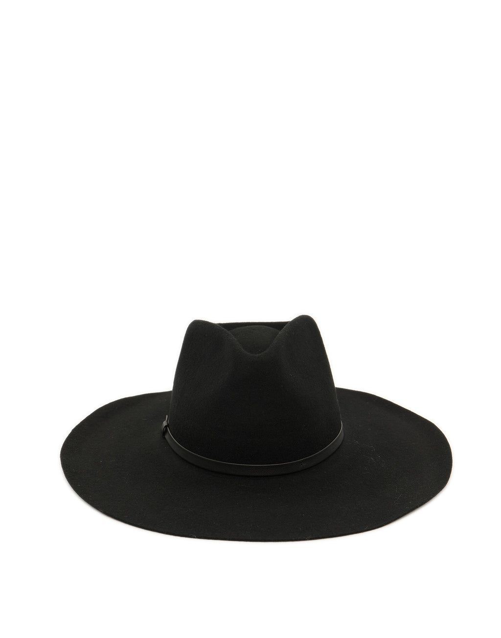 Cappello a Tesa Larga in Feltro Nero