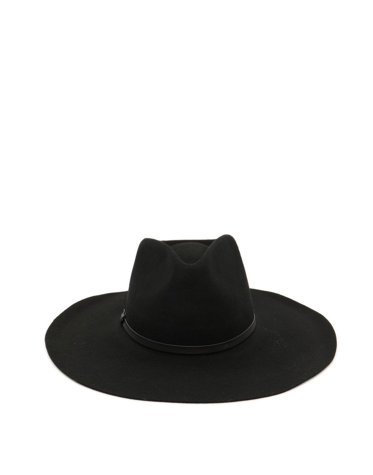 Cappello a Tesa Larga in Feltro Nero