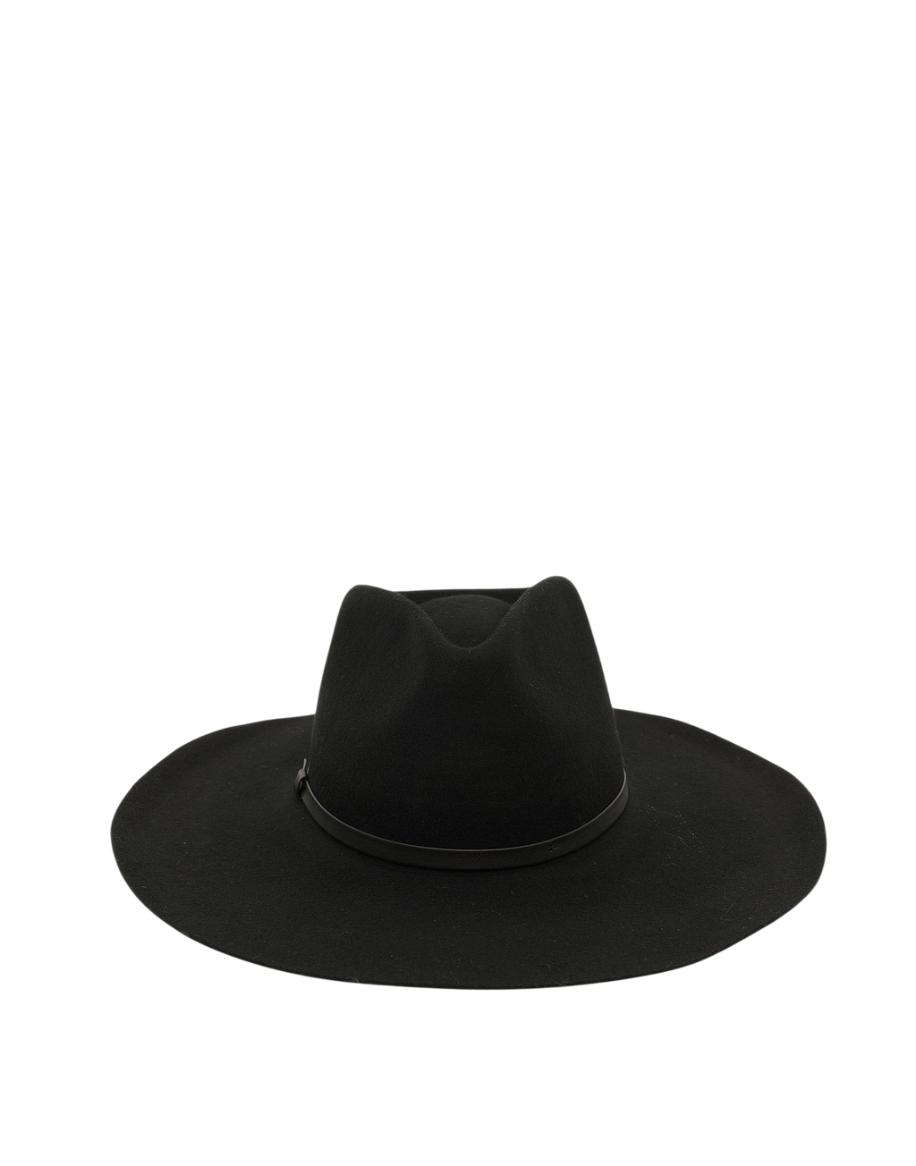 Cappello a Tesa Larga in Feltro Nero