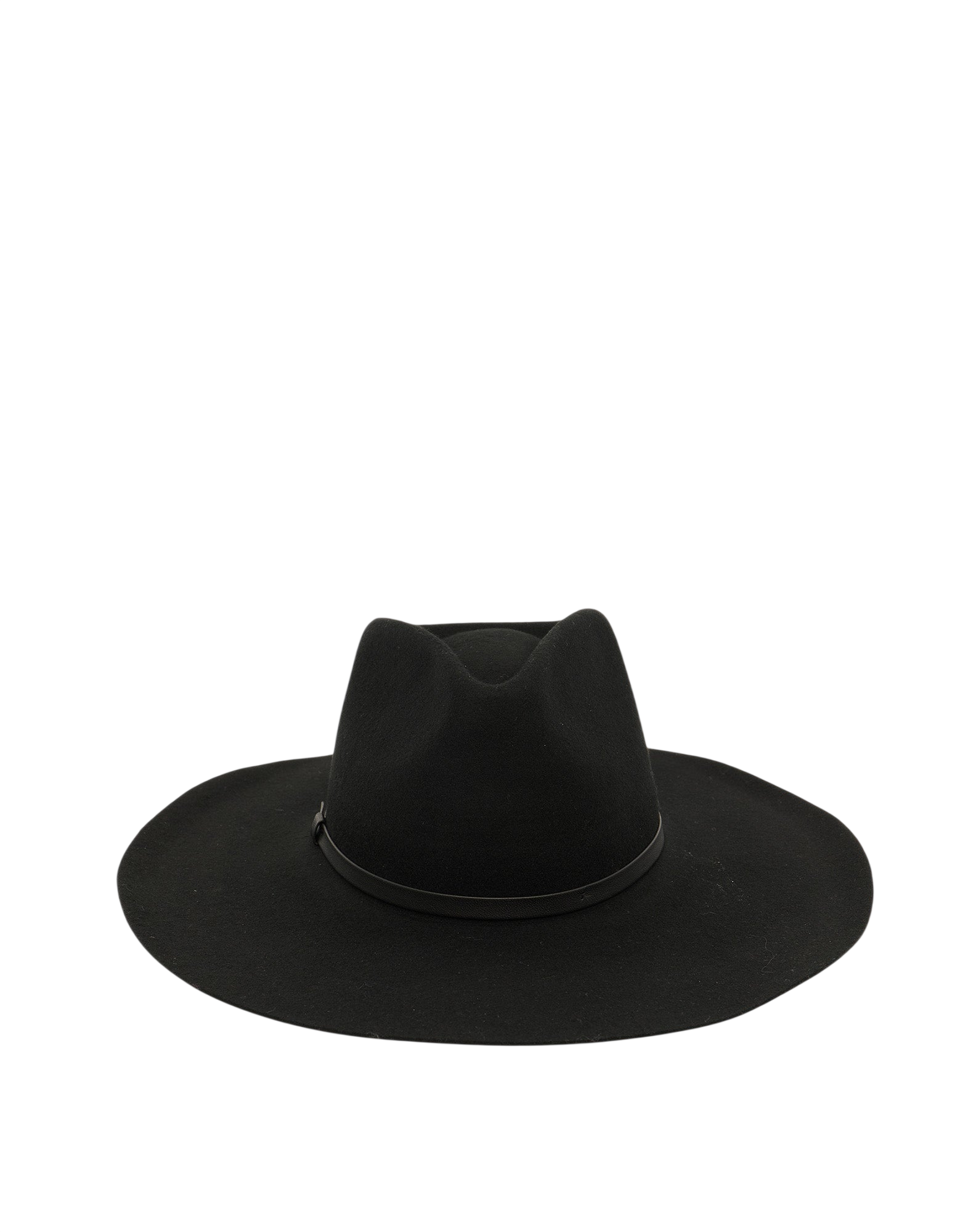 Cappello a Tesa Larga in Feltro Nero