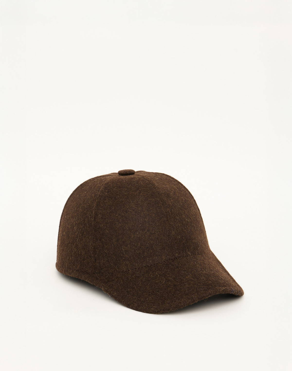 Wool Hat with Chocolate Visor
