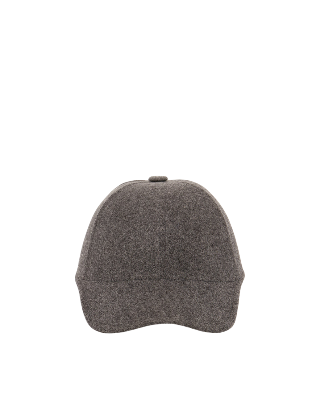 Cappello in Lana con Visiera Grigio Melange
