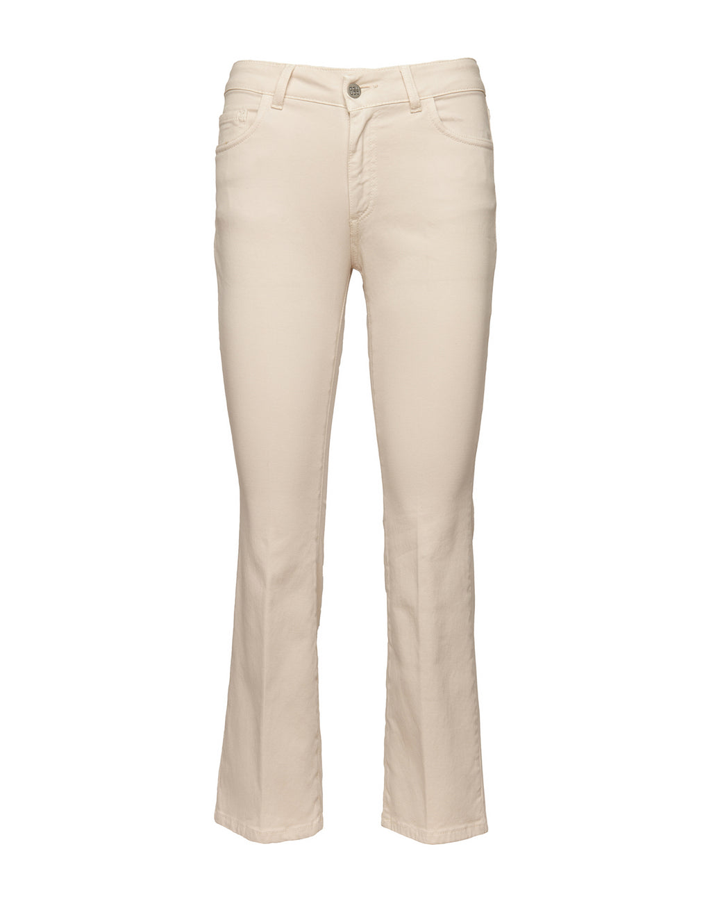 Pantaloni 5 Tasche in Drill Cotone Stretch Stucco