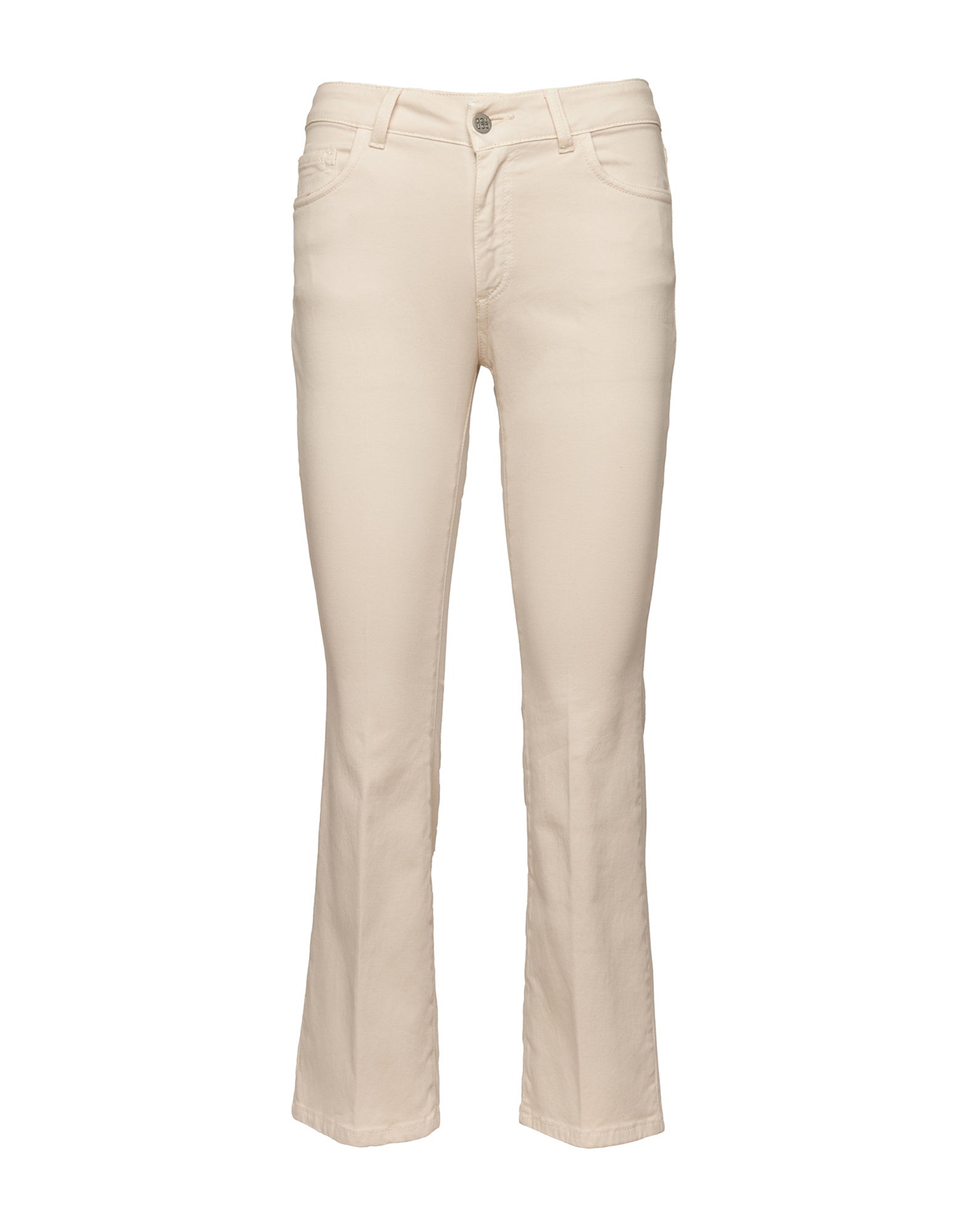 Pantaloni 5 Tasche in Drill Cotone Stretch Stucco