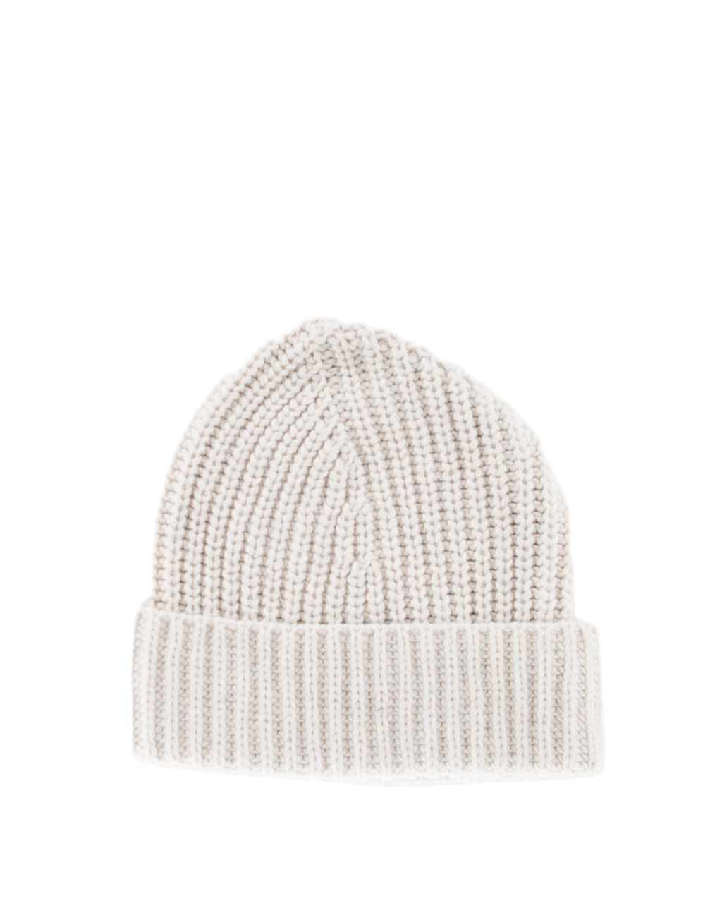 Berretto Over in Lana Cashmere Porcellana