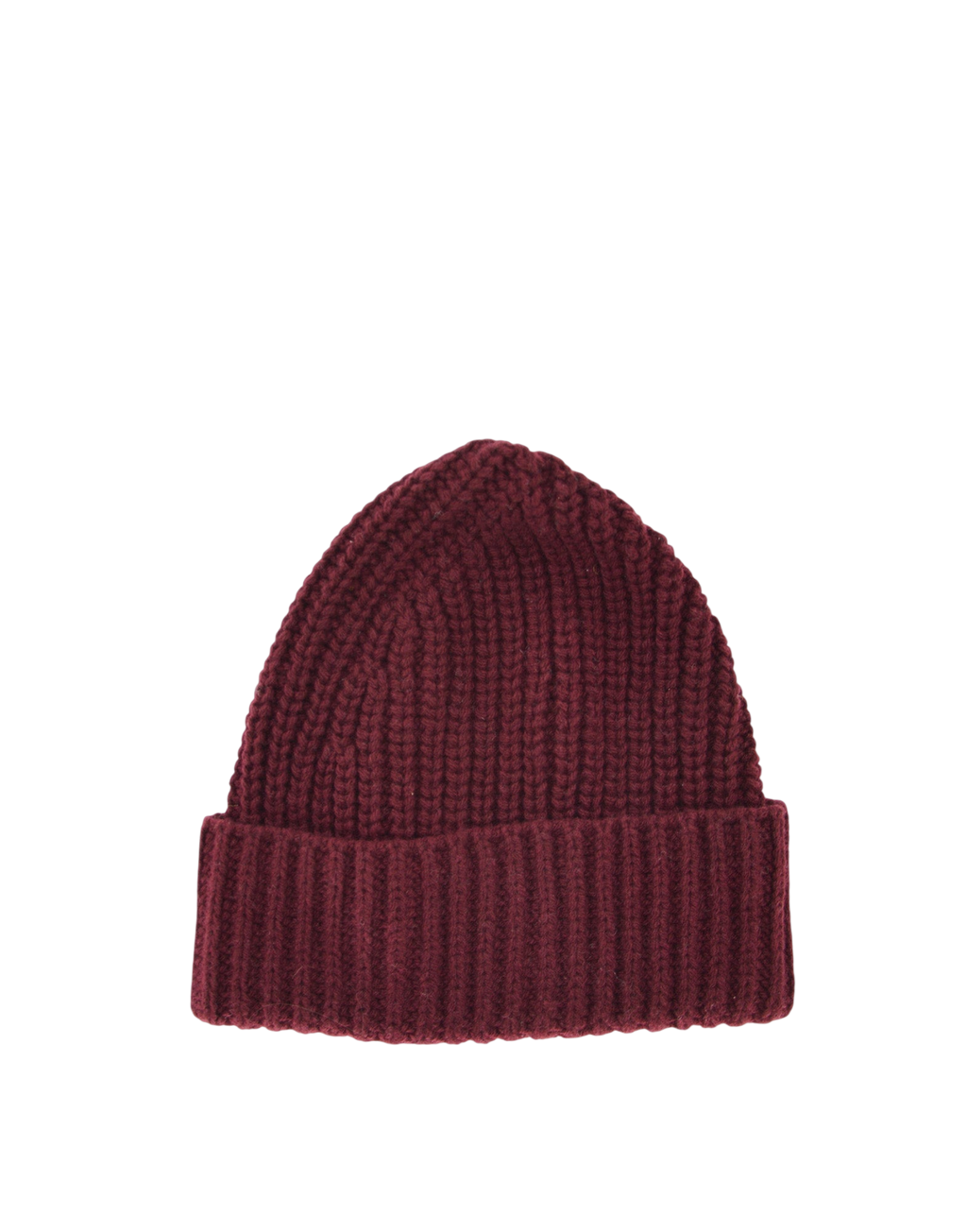 Berretto Over in Lana Cashmere Bordeaux