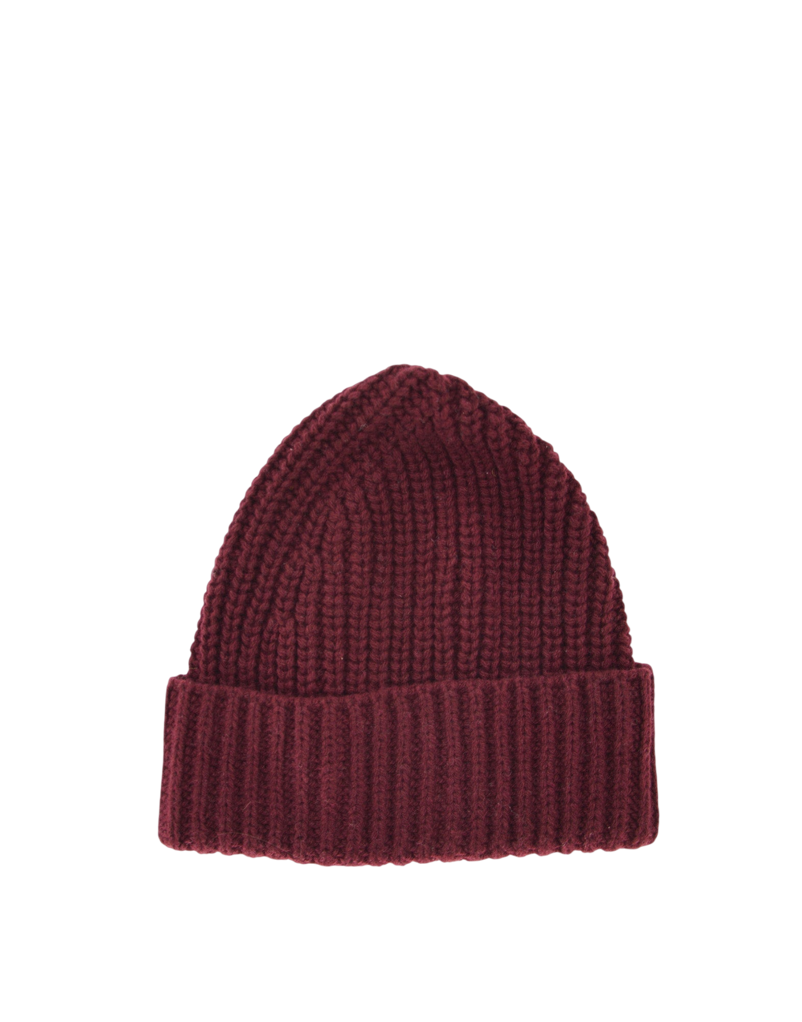 Berretto Over in Lana Cashmere Bordeaux