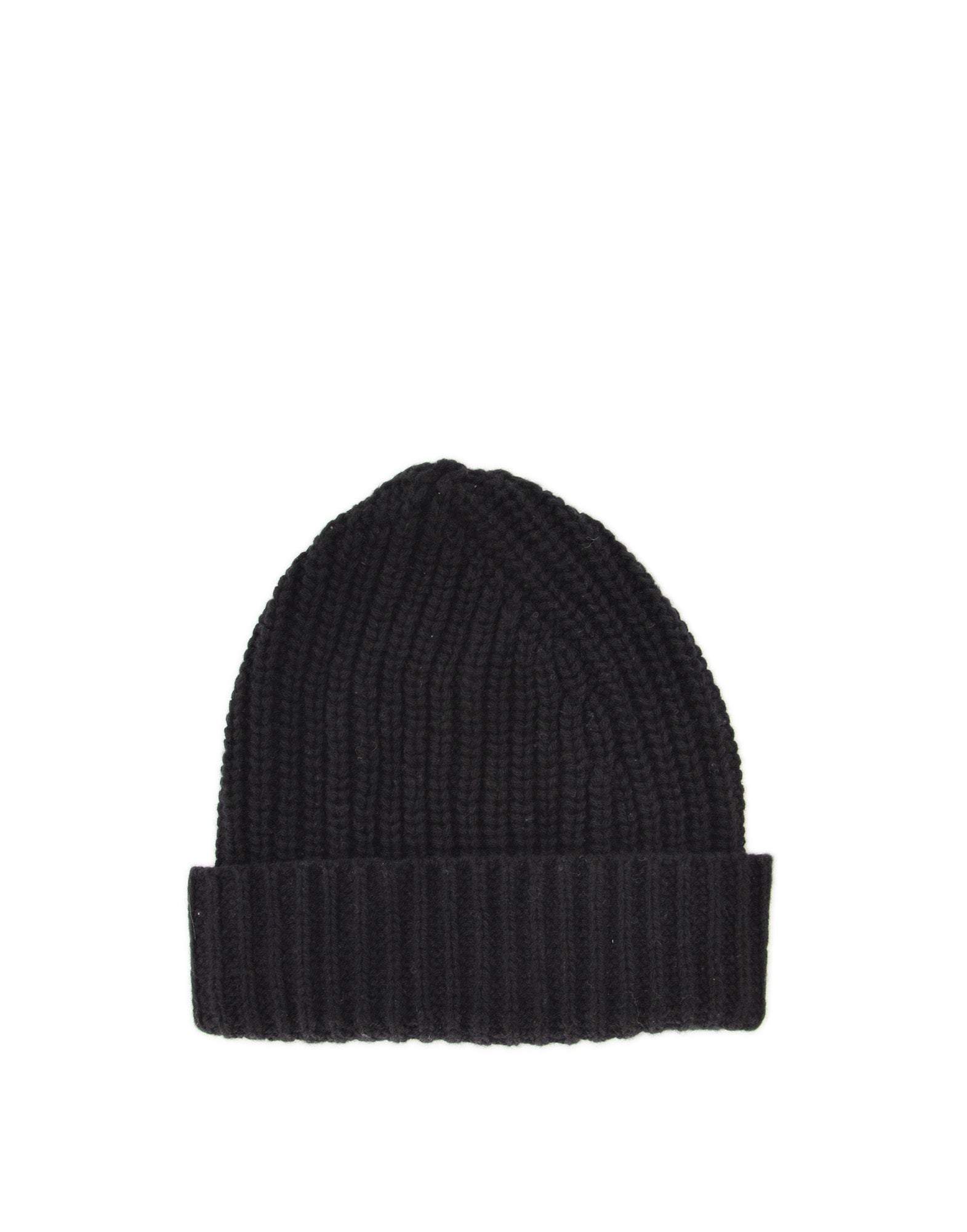 Berretto Over in Lana Cashmere Nero