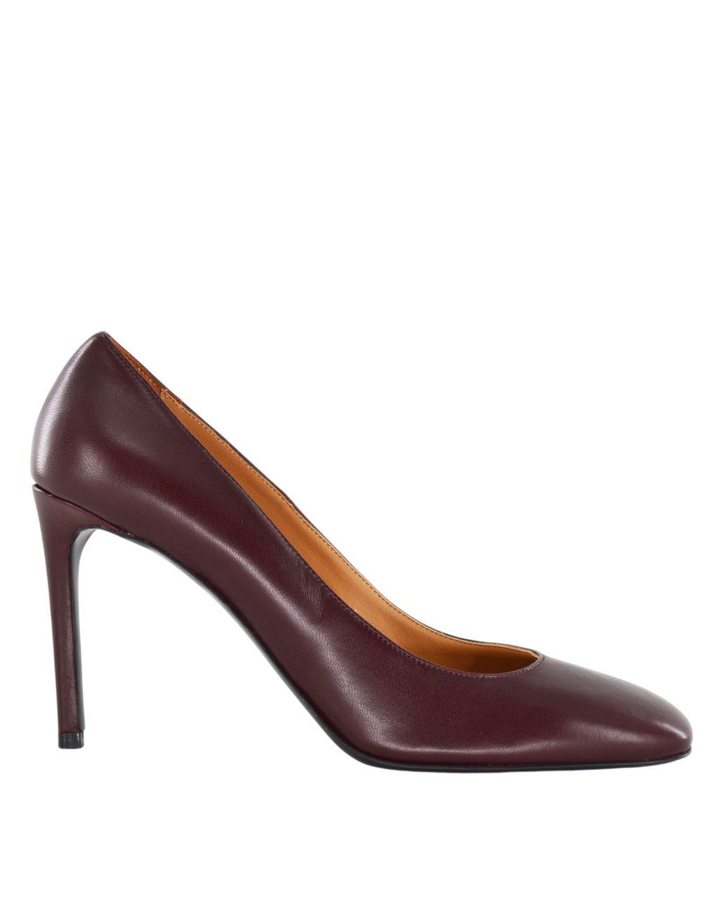 Décolleté in Nappa Bordeaux