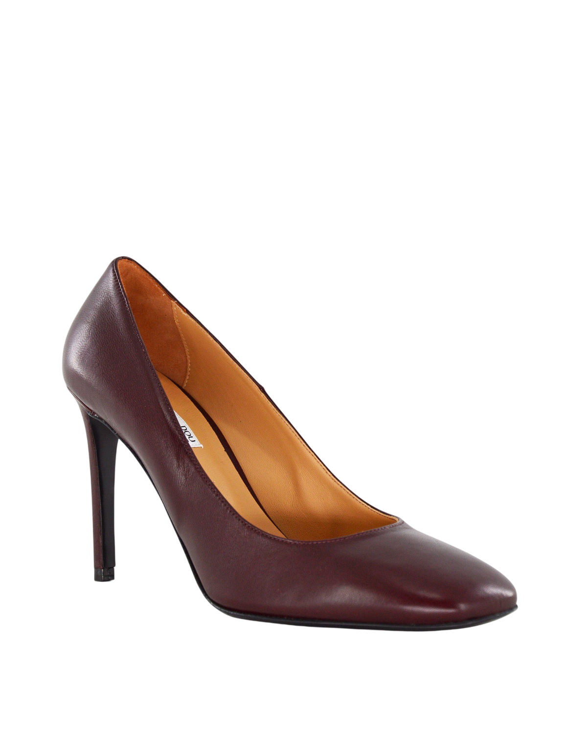 Décolleté in Nappa Bordeaux
