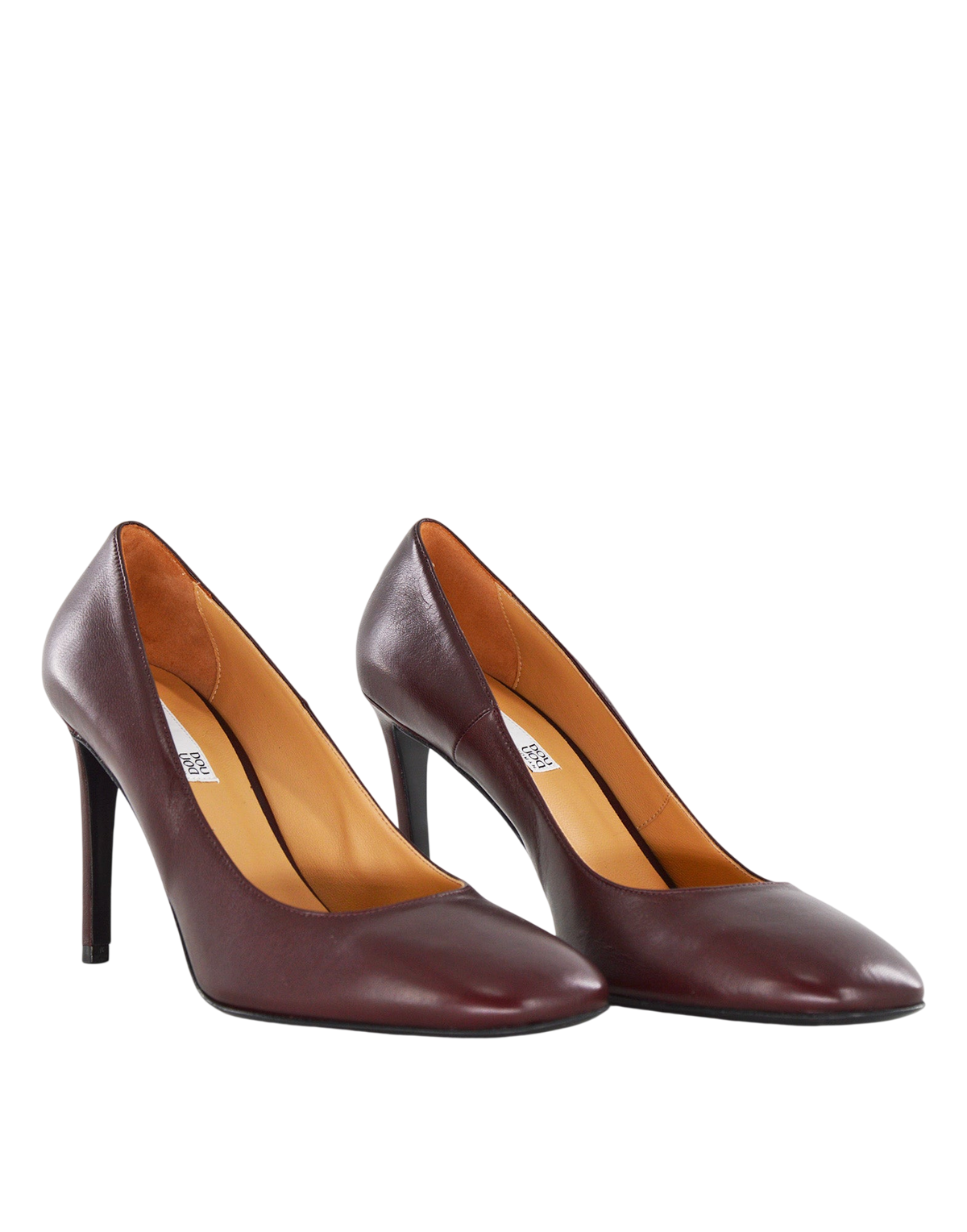 Décolleté in Nappa Bordeaux