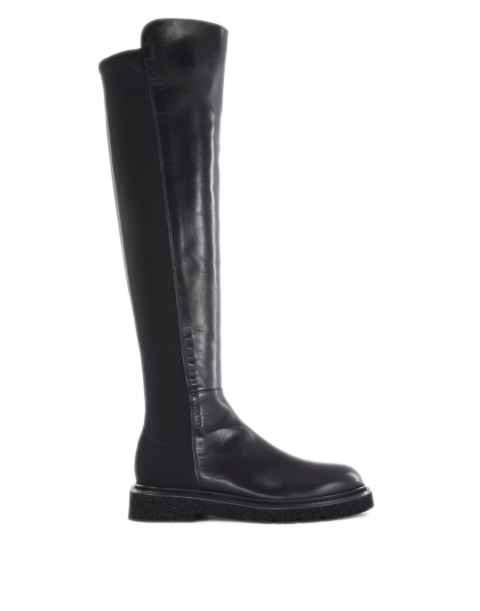 Stivali Alti in Nappa Nera
