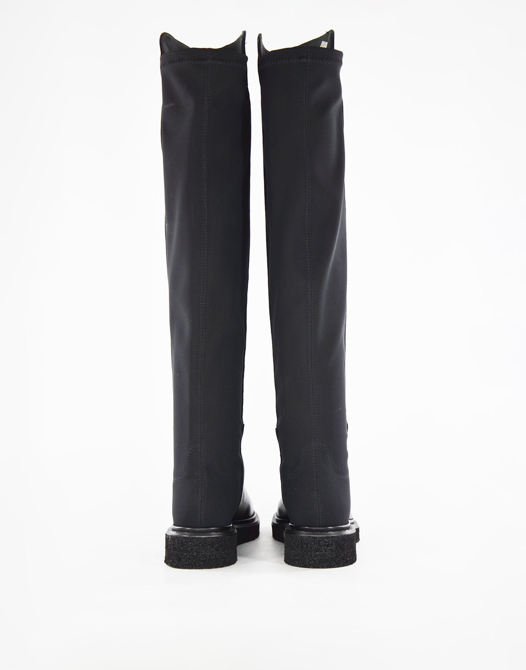 Stivali Alti in Nappa Nera