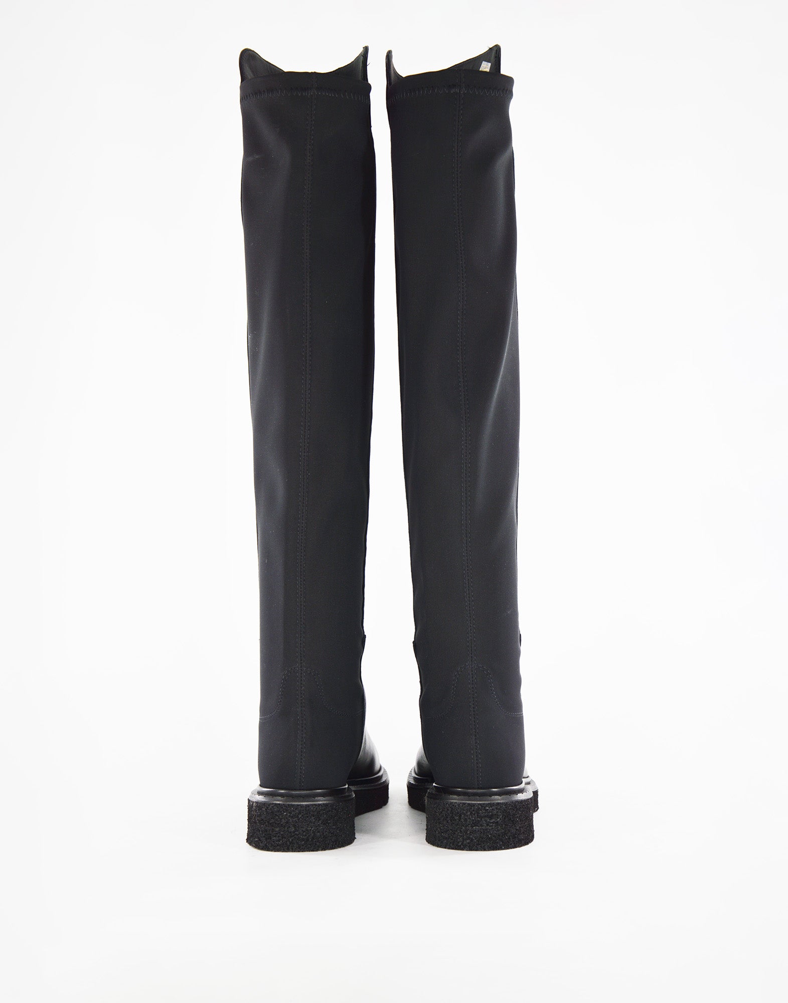 Stivali Alti in Nappa Nera