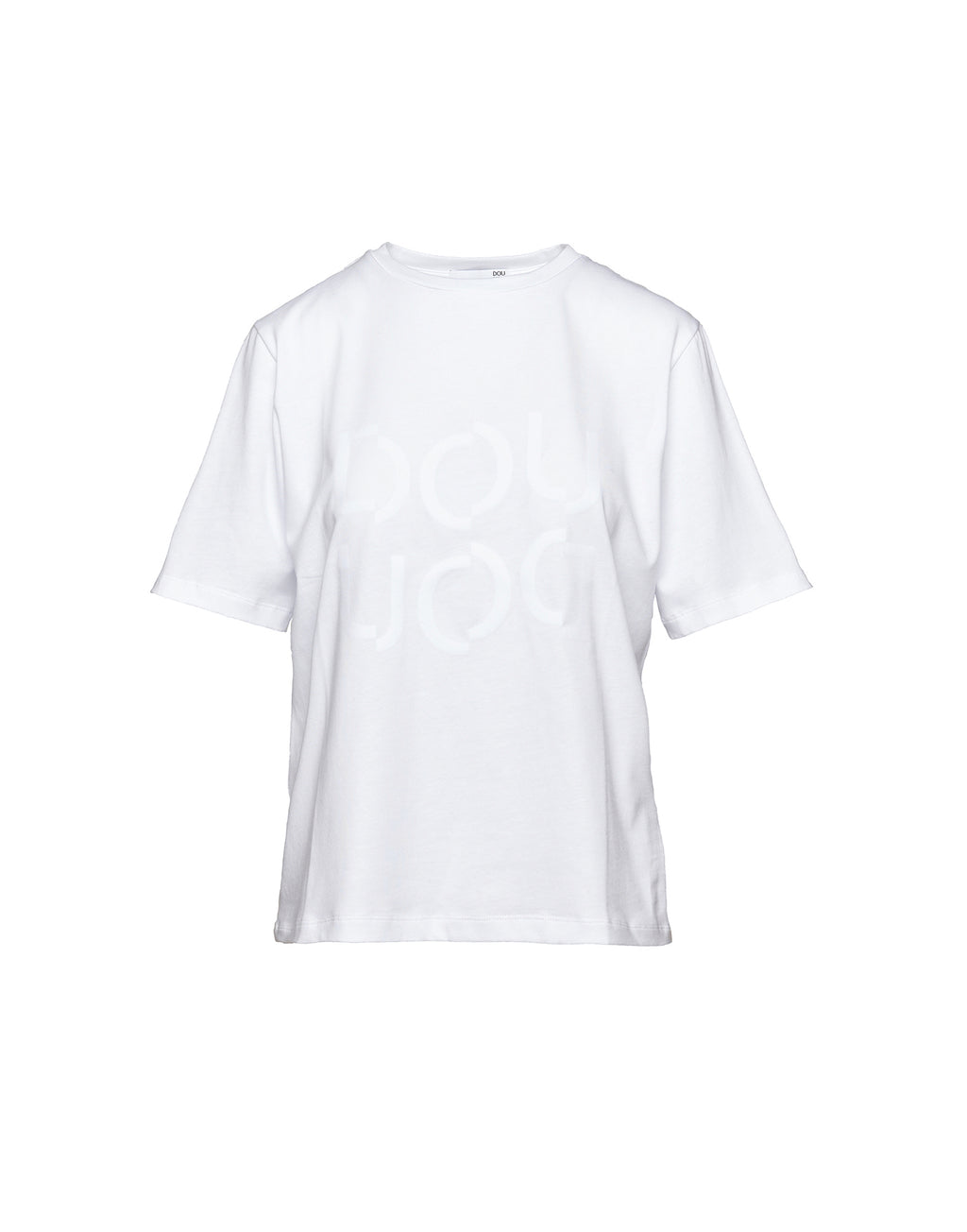 T-shirt Manica Corta con Stampa Logo Bianca