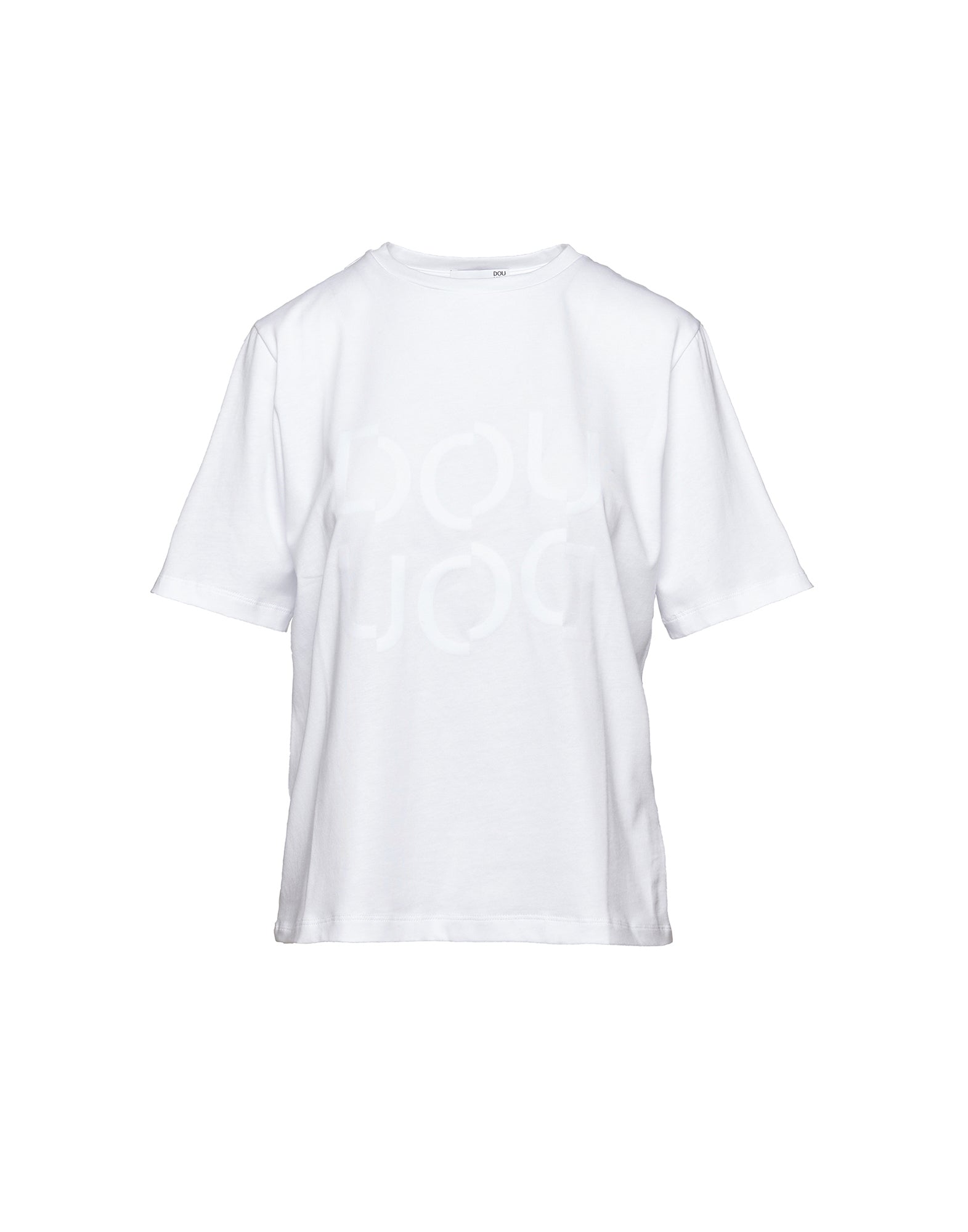 T-shirt Manica Corta con Stampa Logo Bianca