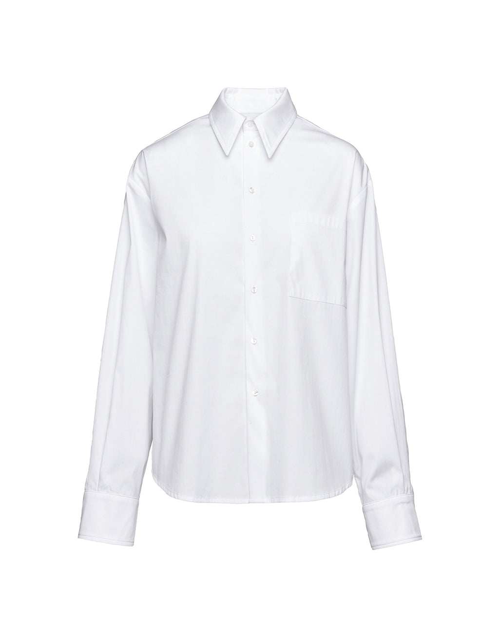 Camicia a Uomo in Popeline Stretch Bianco