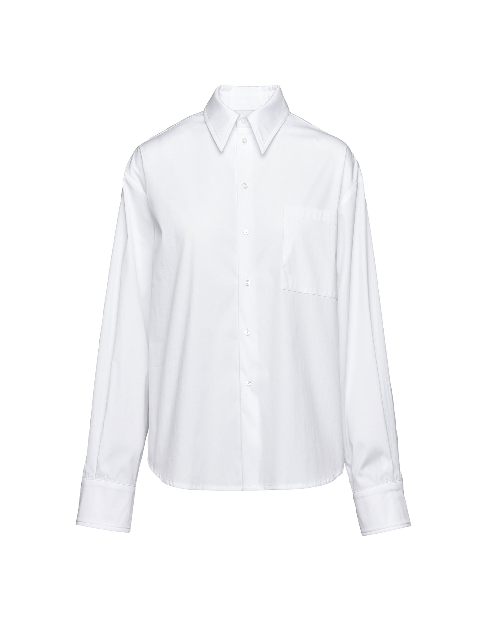 Camicia a Uomo in Popeline Stretch Bianco