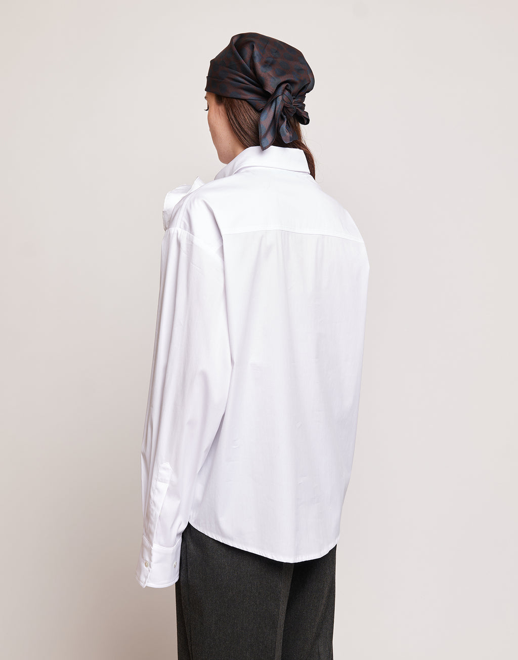 Camicia a Uomo in Popeline Stretch Bianco