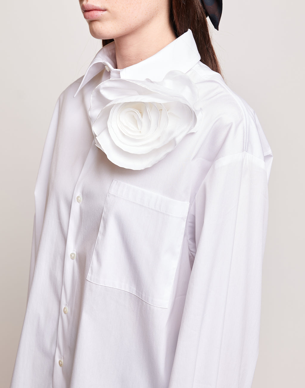 Camicia a Uomo in Popeline Stretch Bianco