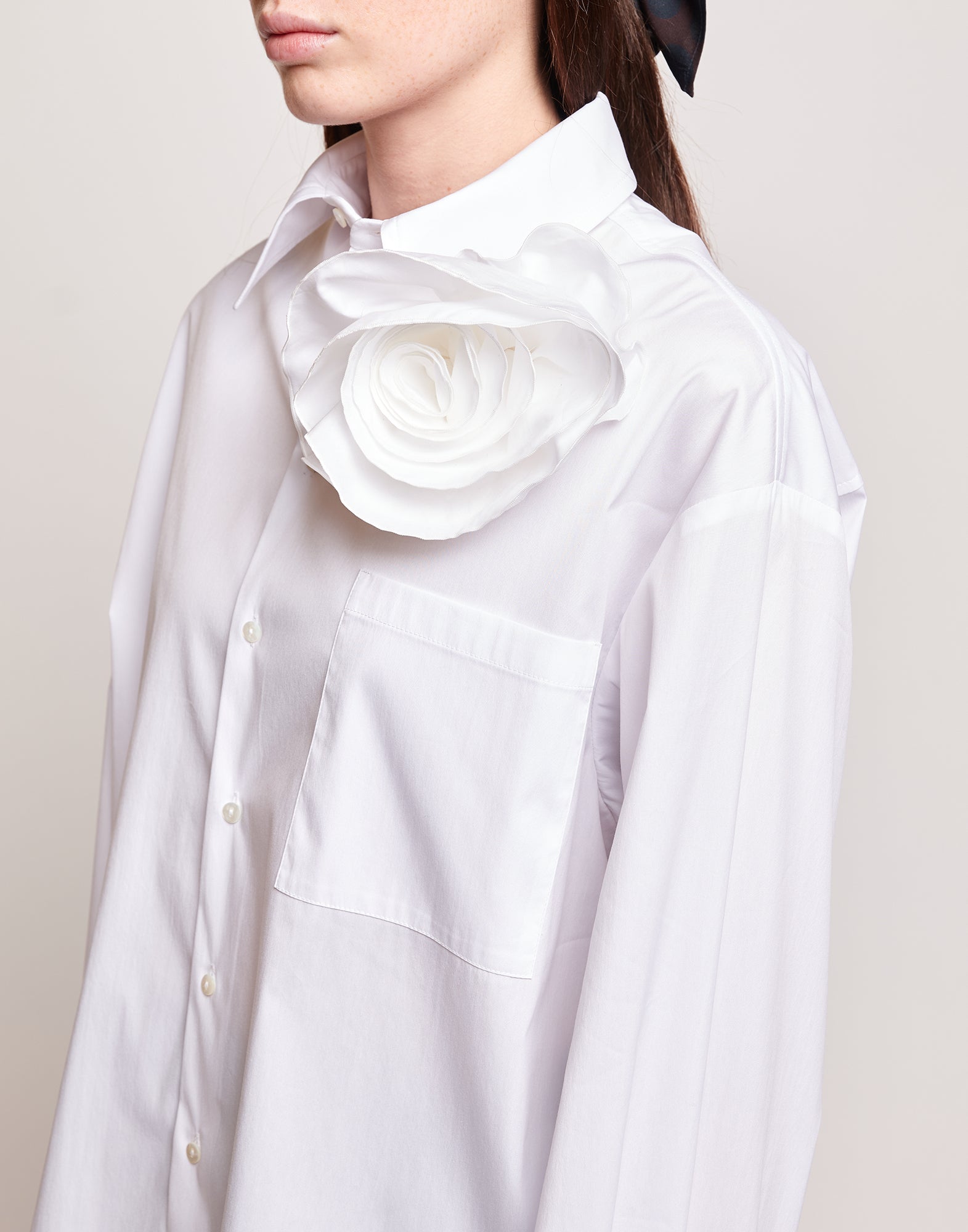 Camicia a Uomo in Popeline Stretch Bianco