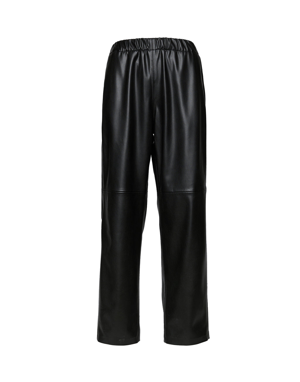 Pantaloni in Eco Soft Leather con Vita Elasticizzata Neri