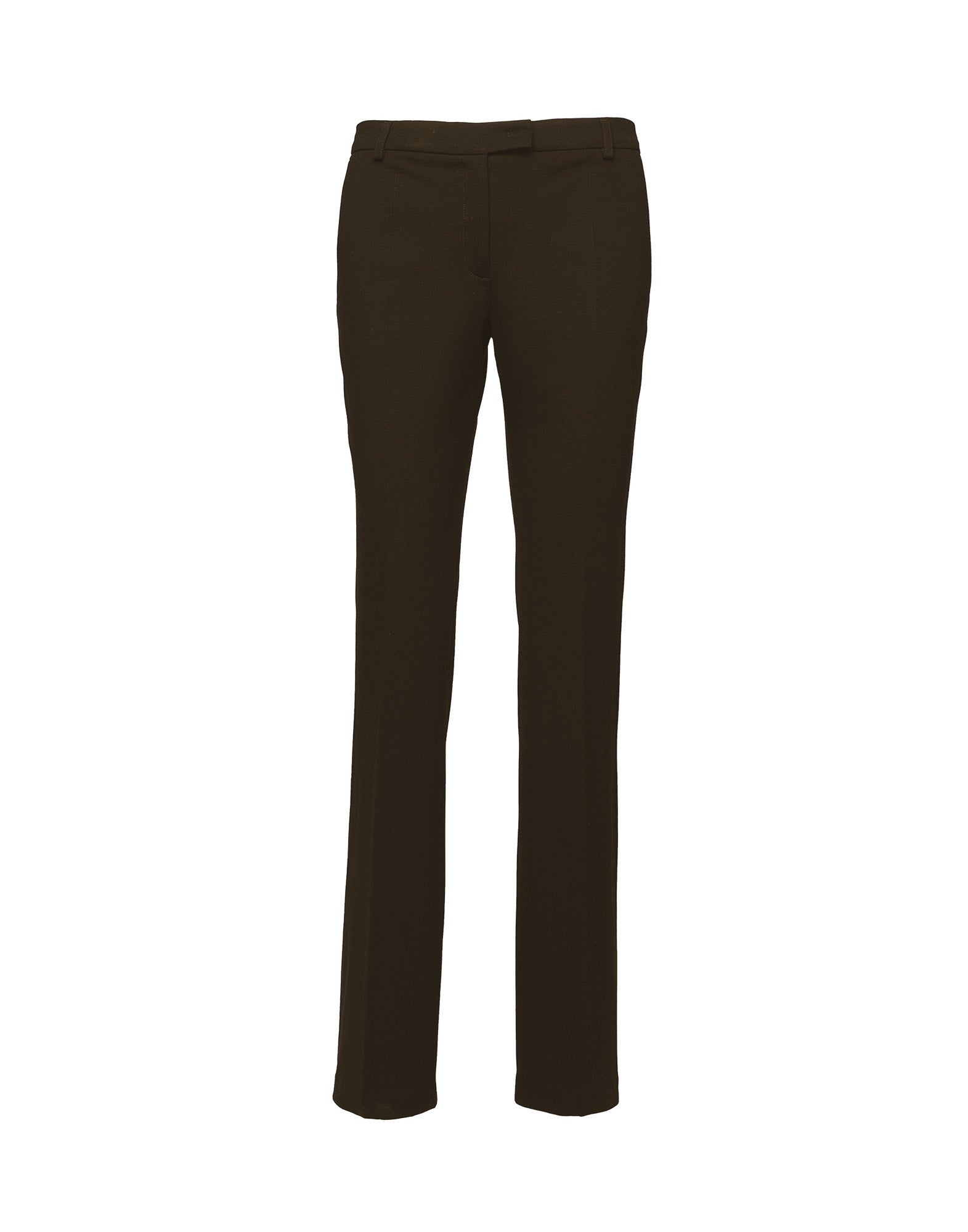 Pantaloni Flare in Punto Milano con Piega Ciocco