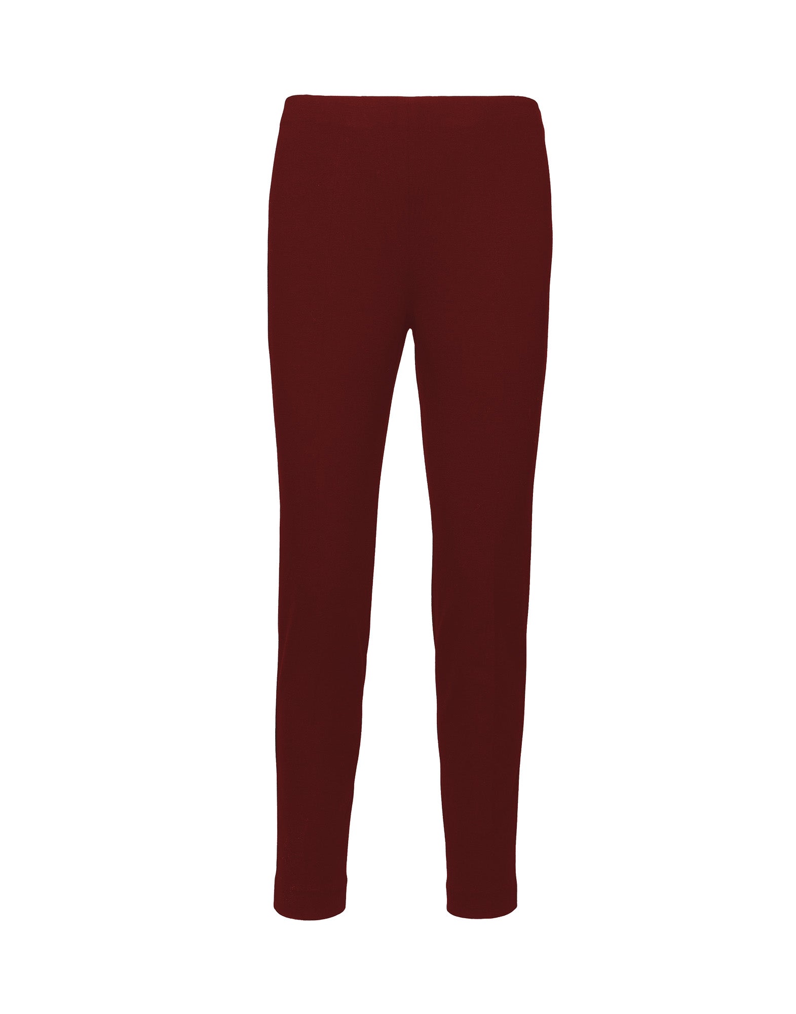 Pantaloni Leggings in Punto Milano Bordeaux