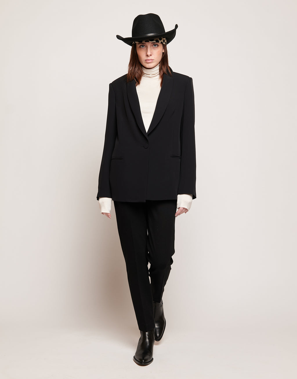 Pantaloni Leggings in Punto Milano Neri