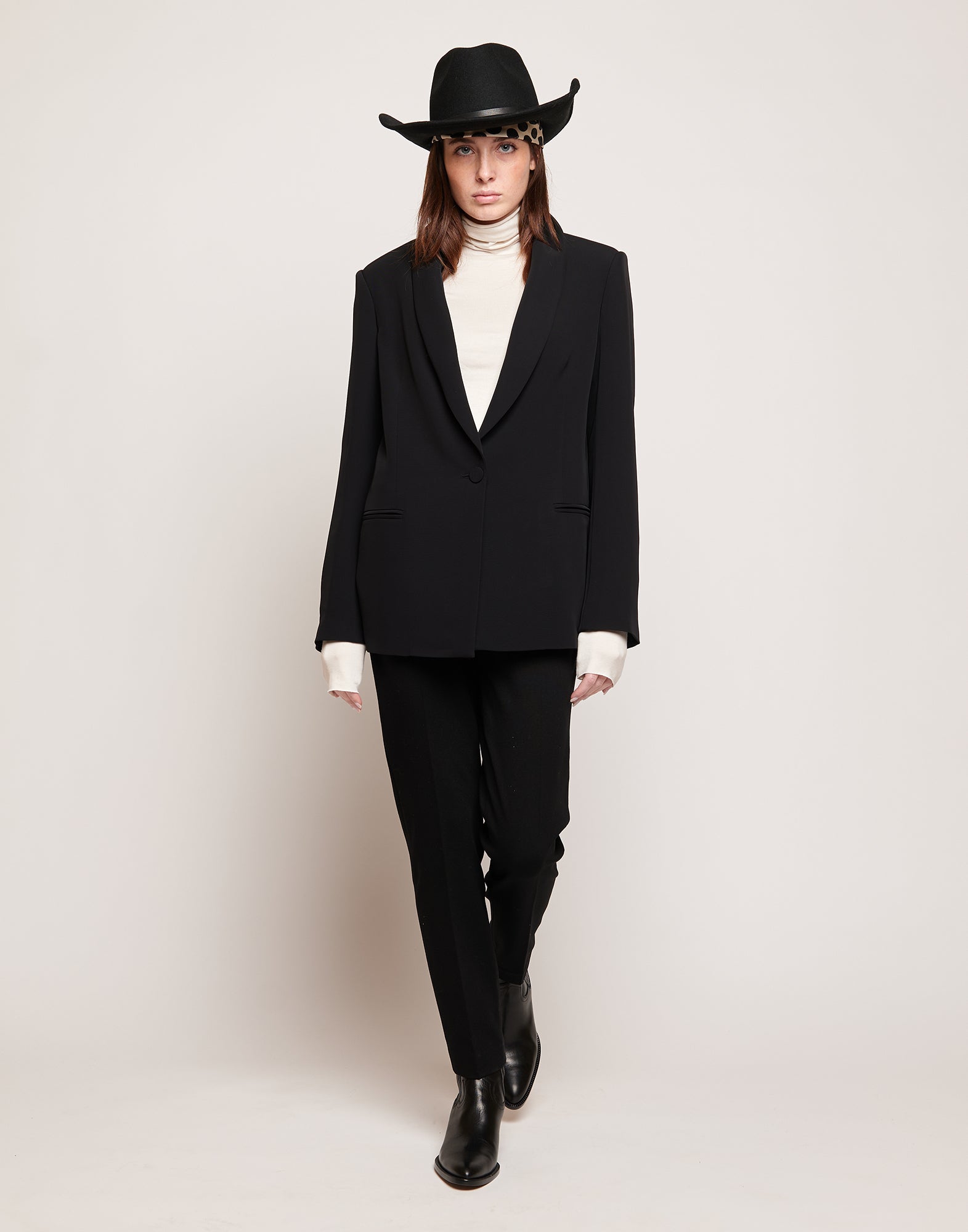 Pantaloni Leggings in Punto Milano Neri