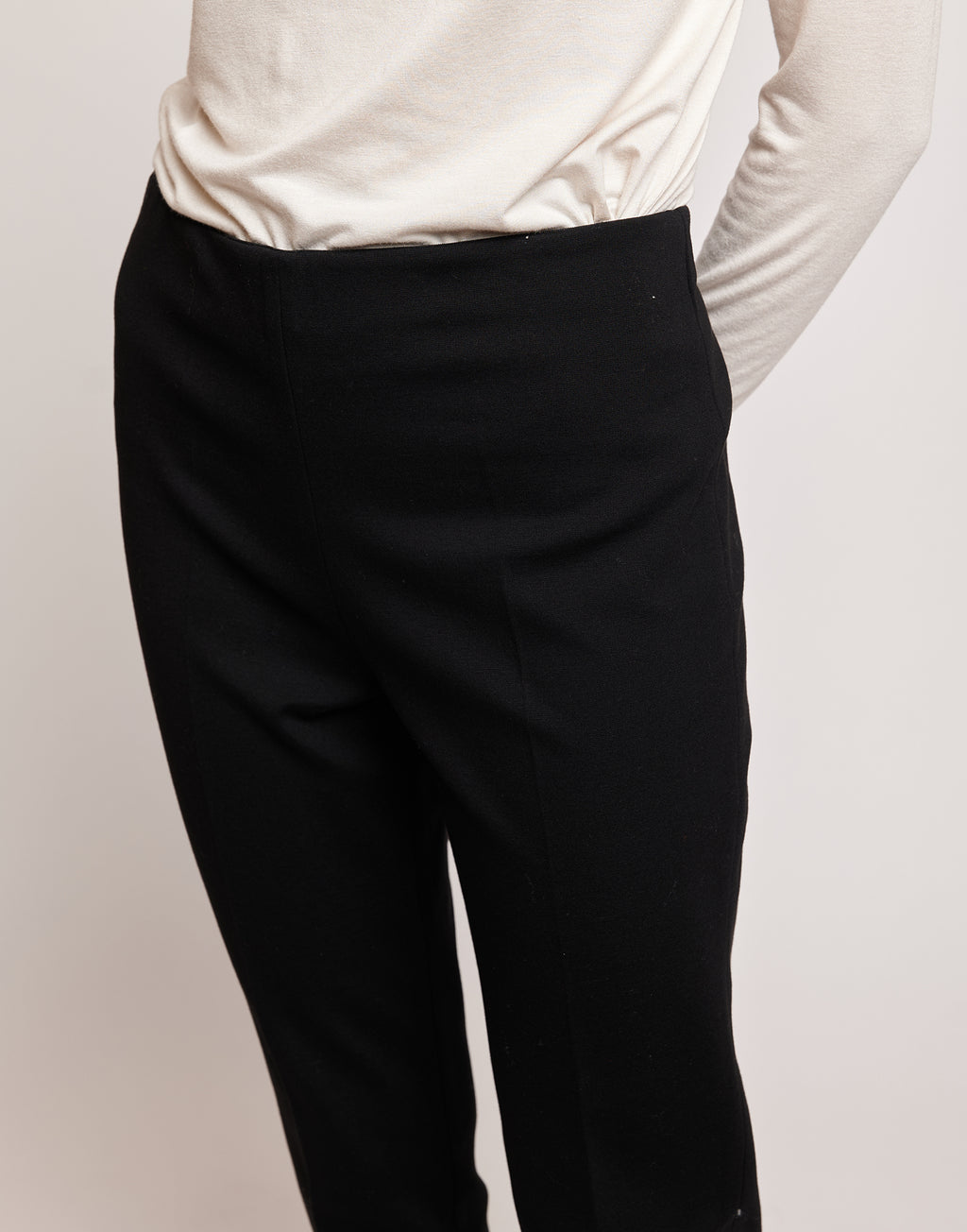 Pantaloni Leggings in Punto Milano Neri