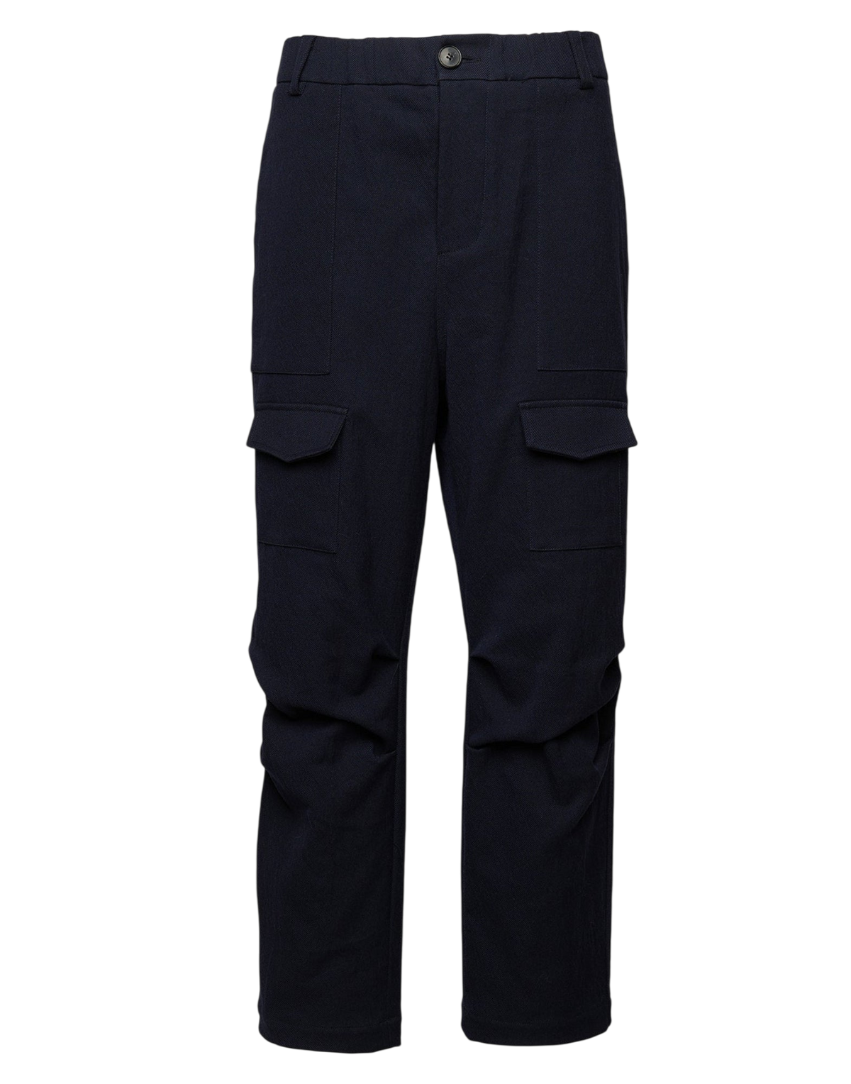 Pantalon cargo en tricotine délavée