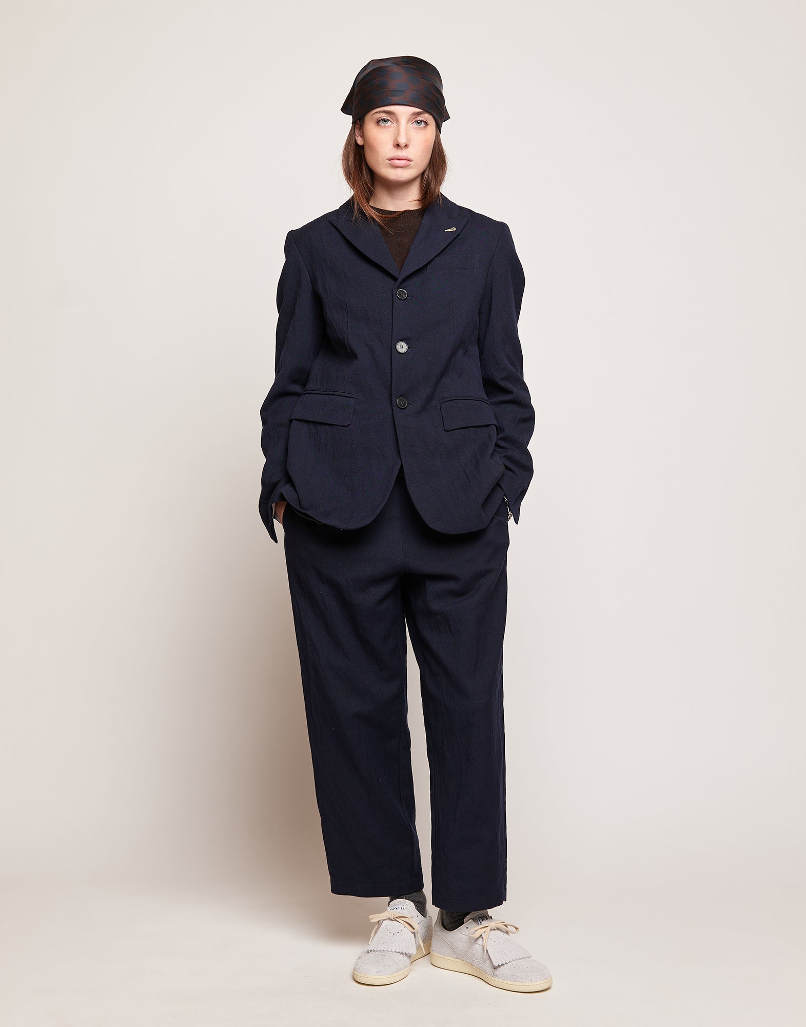 Blazer Monopetto in Tricotina Crincle Washed